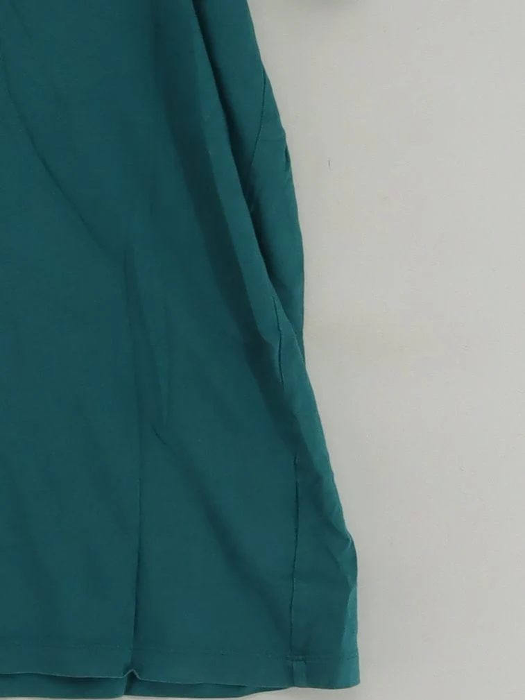 Uniqlo Men's T-Shirt S Green 100% Cotton Basic - Image 4