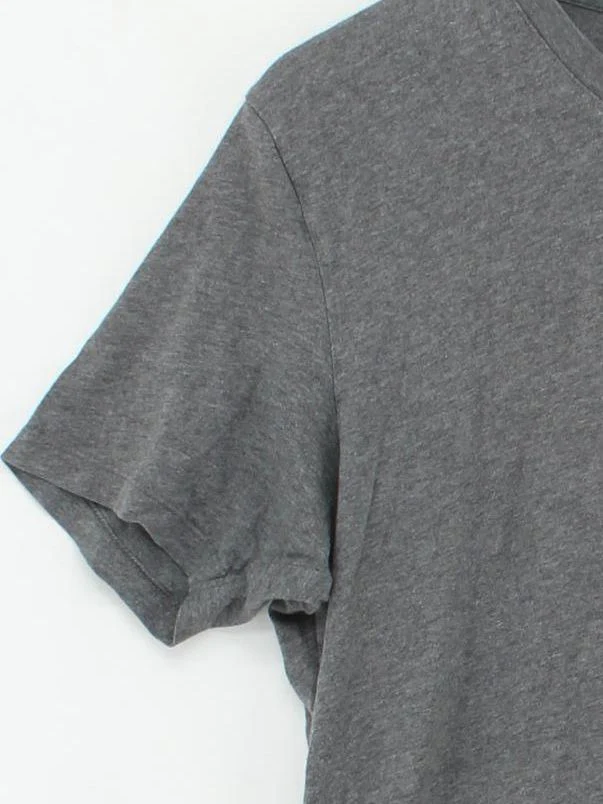 Uniqlo Men's T-Shirt S Grey 100% Cotton Basic - Image 4