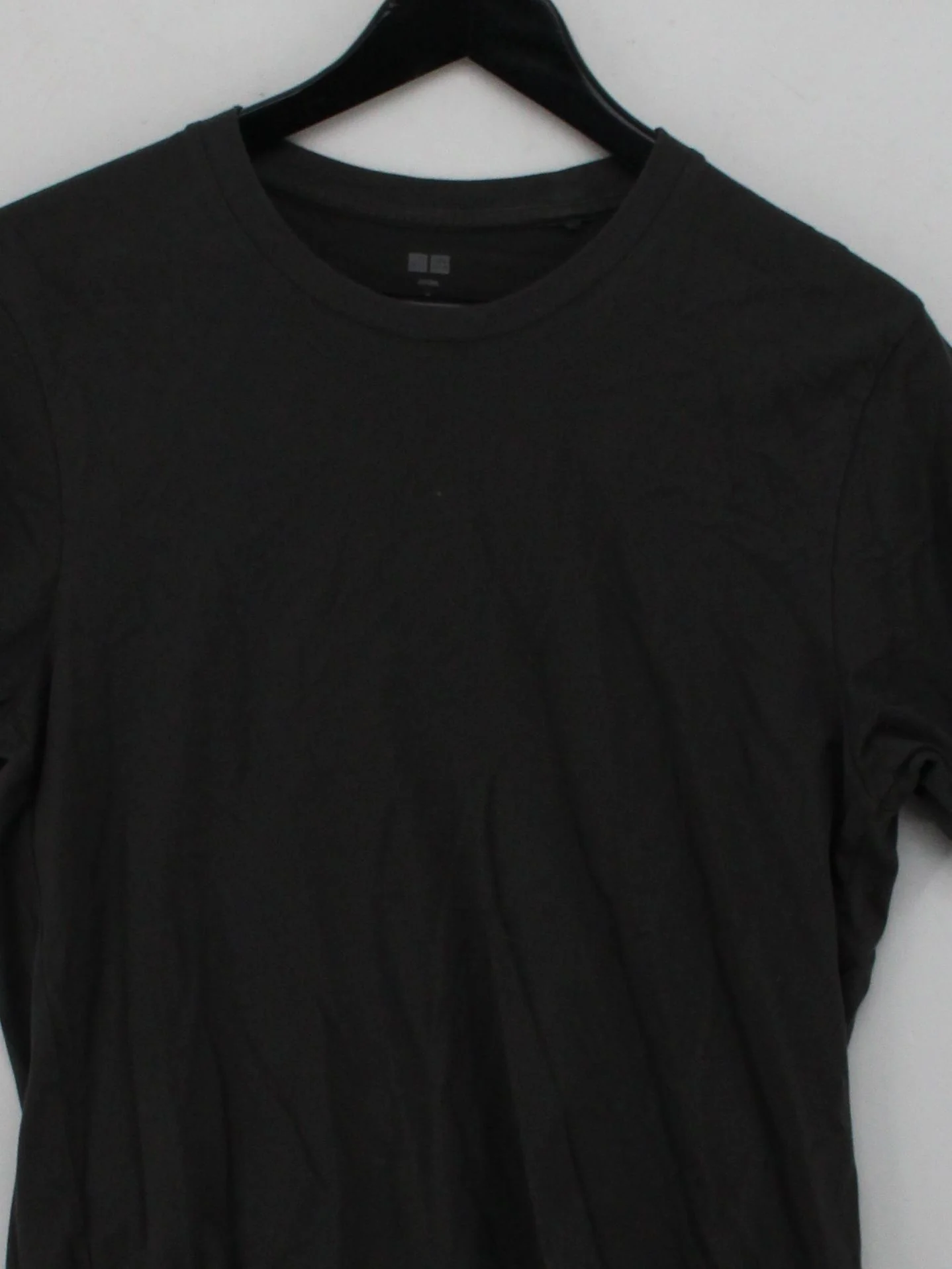 Uniqlo Men's T-Shirt S Grey 100% Cotton Basic - Image 3