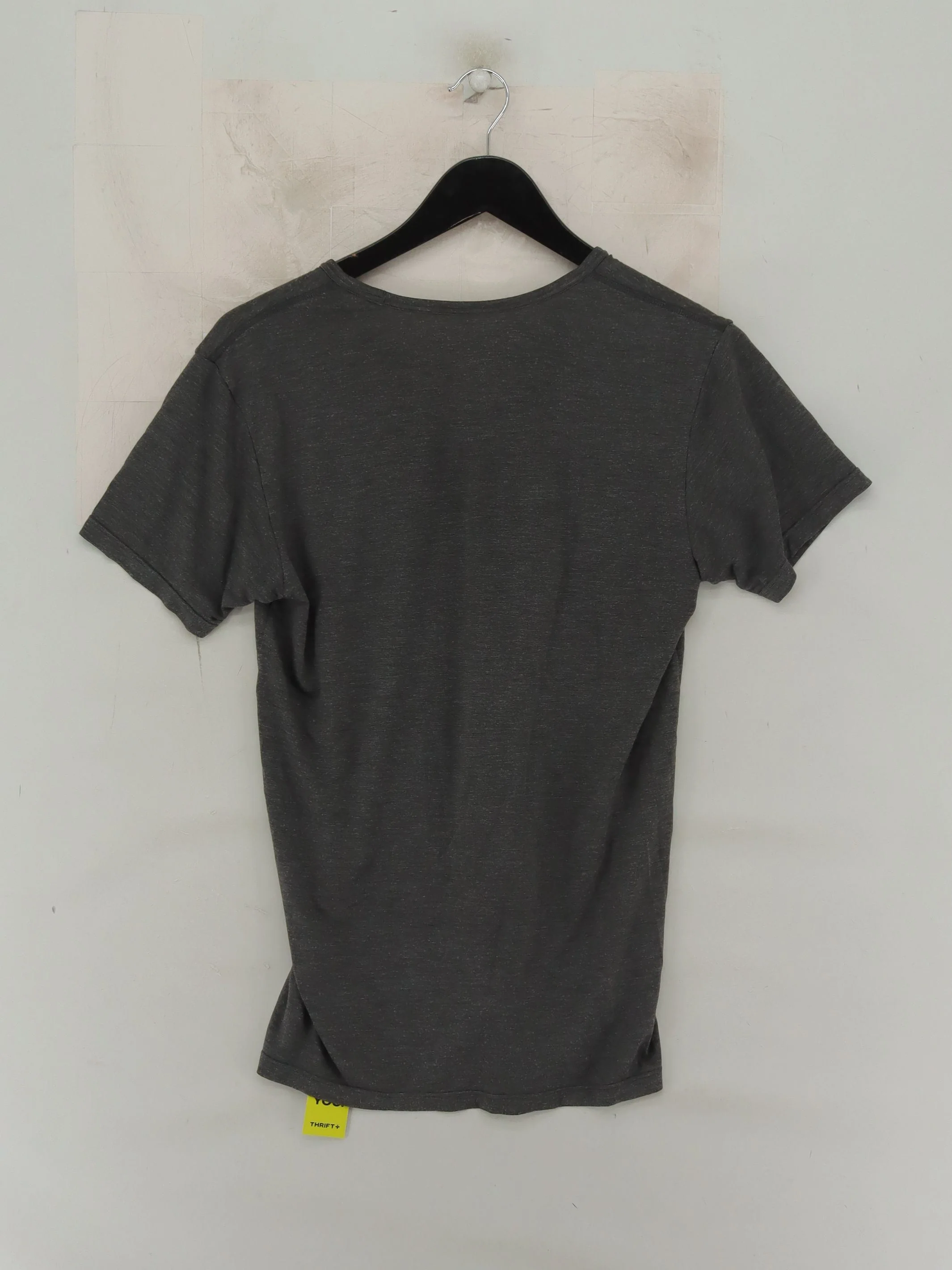 Uniqlo Men's T-Shirt S Grey Polyester with Viscose, Acrylic, Elastane Basic - Image 2