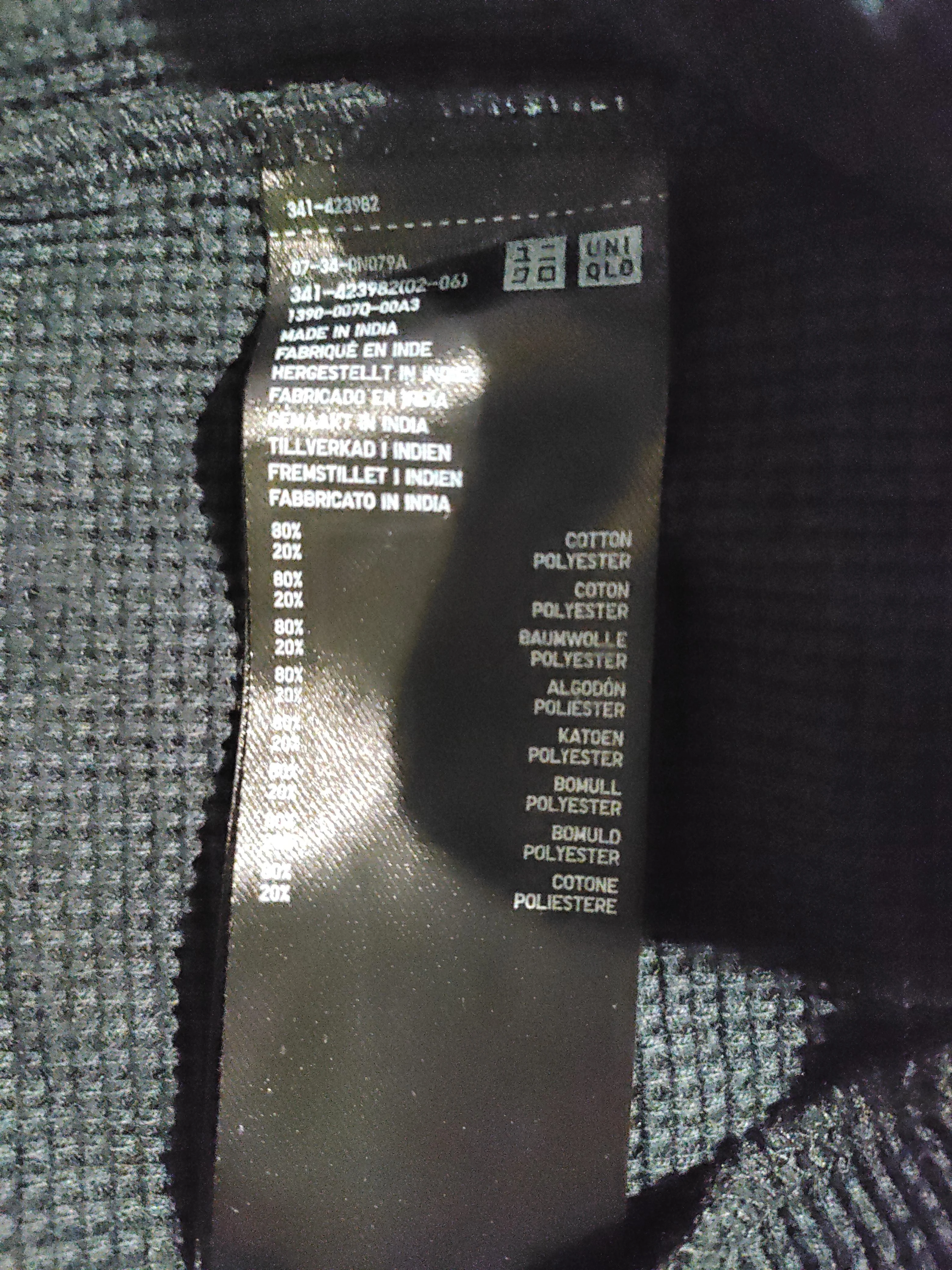 Uniqlo Men's T-Shirt XL Black Cotton with Polyester Basic - Image 6