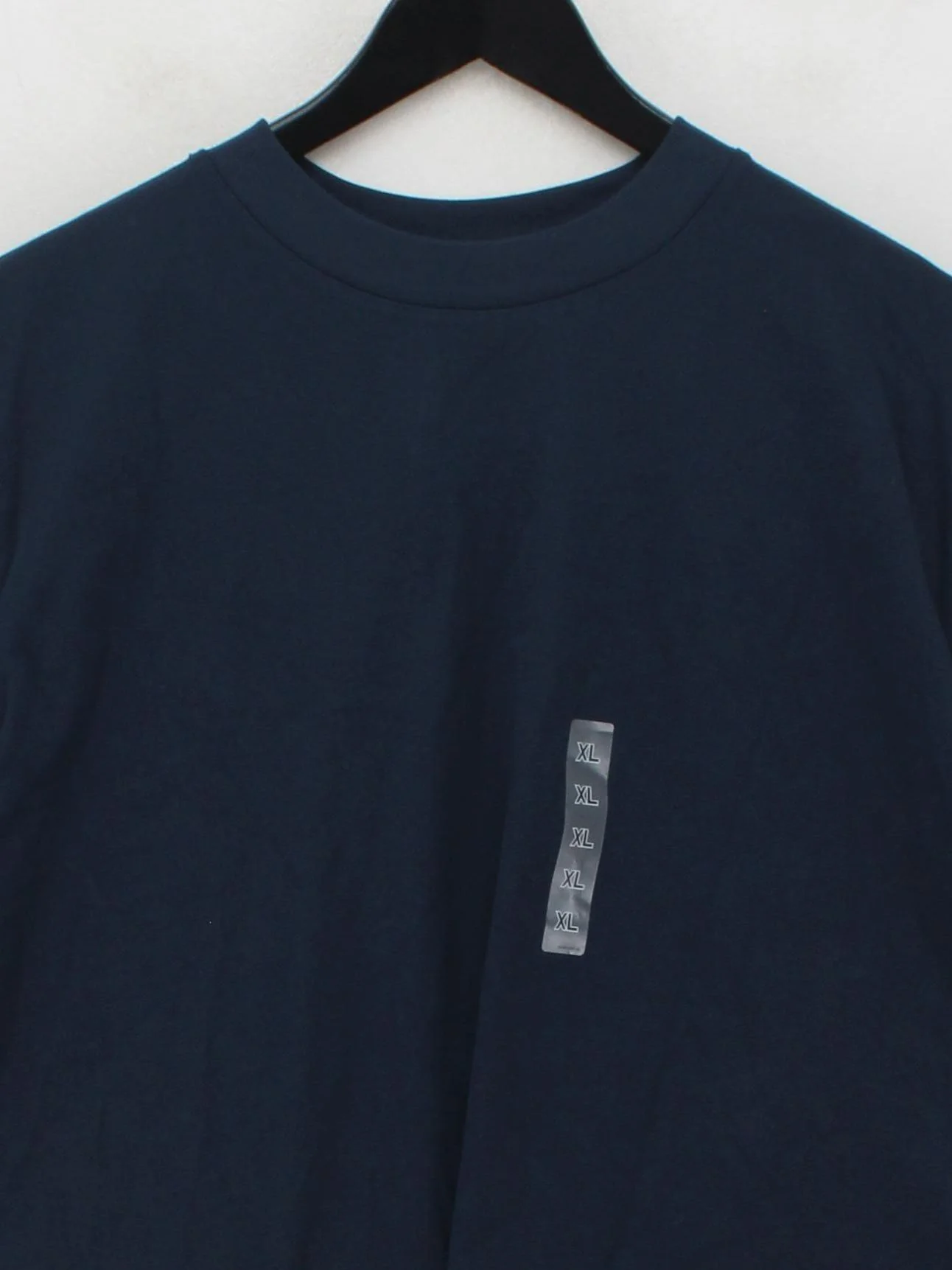 Uniqlo Men's T-Shirt XL Blue Cotton with Elastane Basic - Image 3