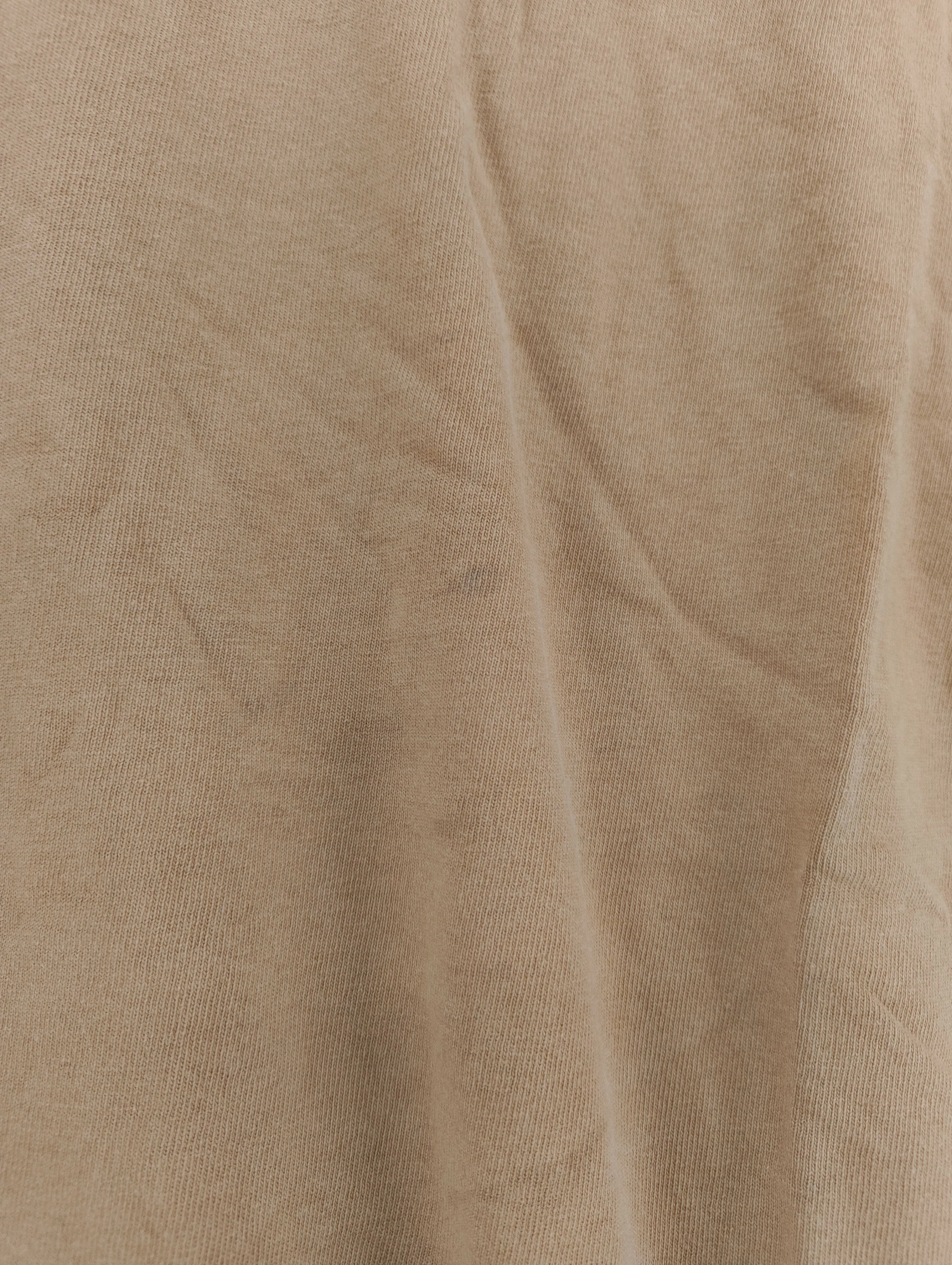 Uniqlo Men's T-Shirt XL Tan 100% Cotton Basic - Image 5
