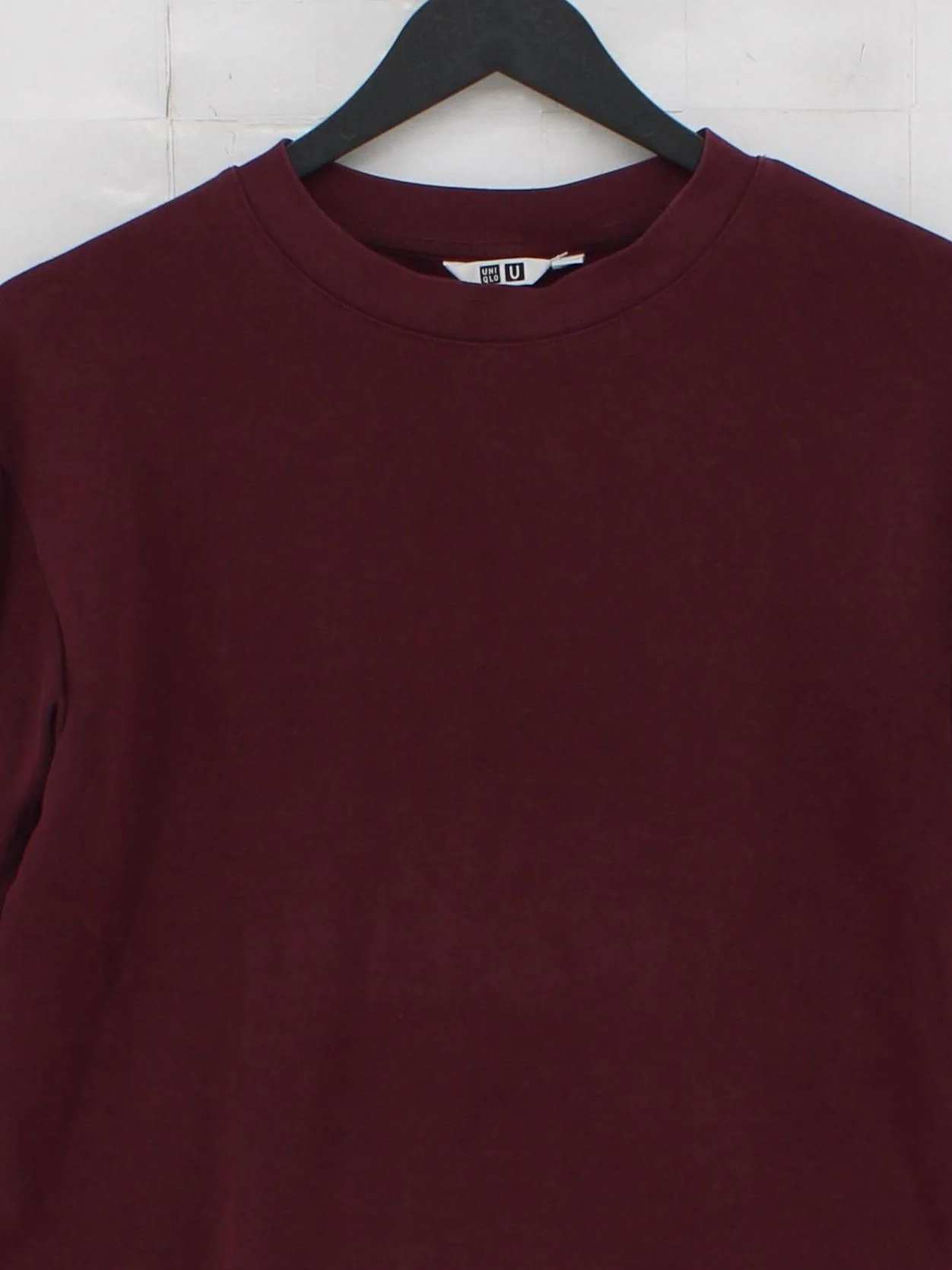 Uniqlo Men's T-Shirt XS Red Cotton with Polyester Basic - Image 3