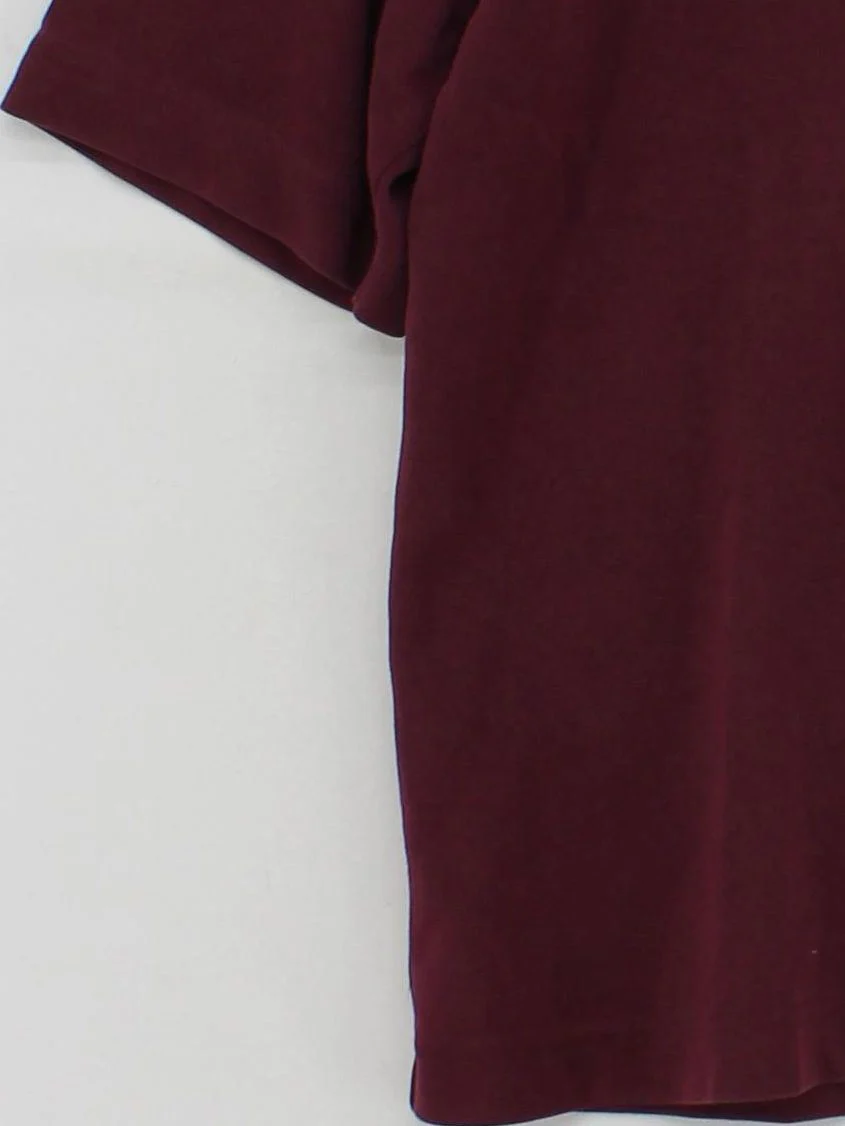 Uniqlo Men's T-Shirt XS Red Cotton with Polyester Basic - Image 4