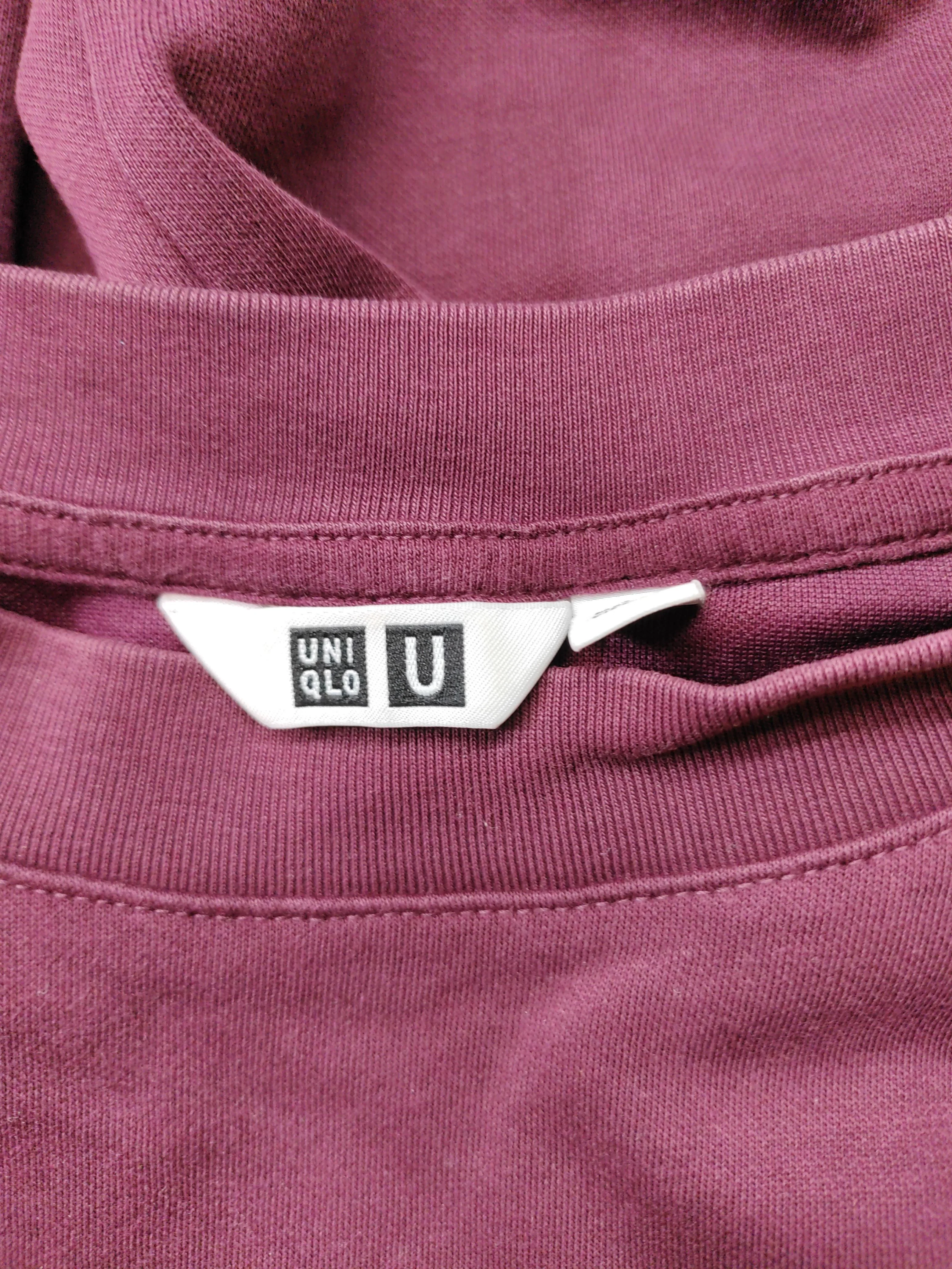Uniqlo Men's T-Shirt XS Red Cotton with Polyester Basic - Image 5