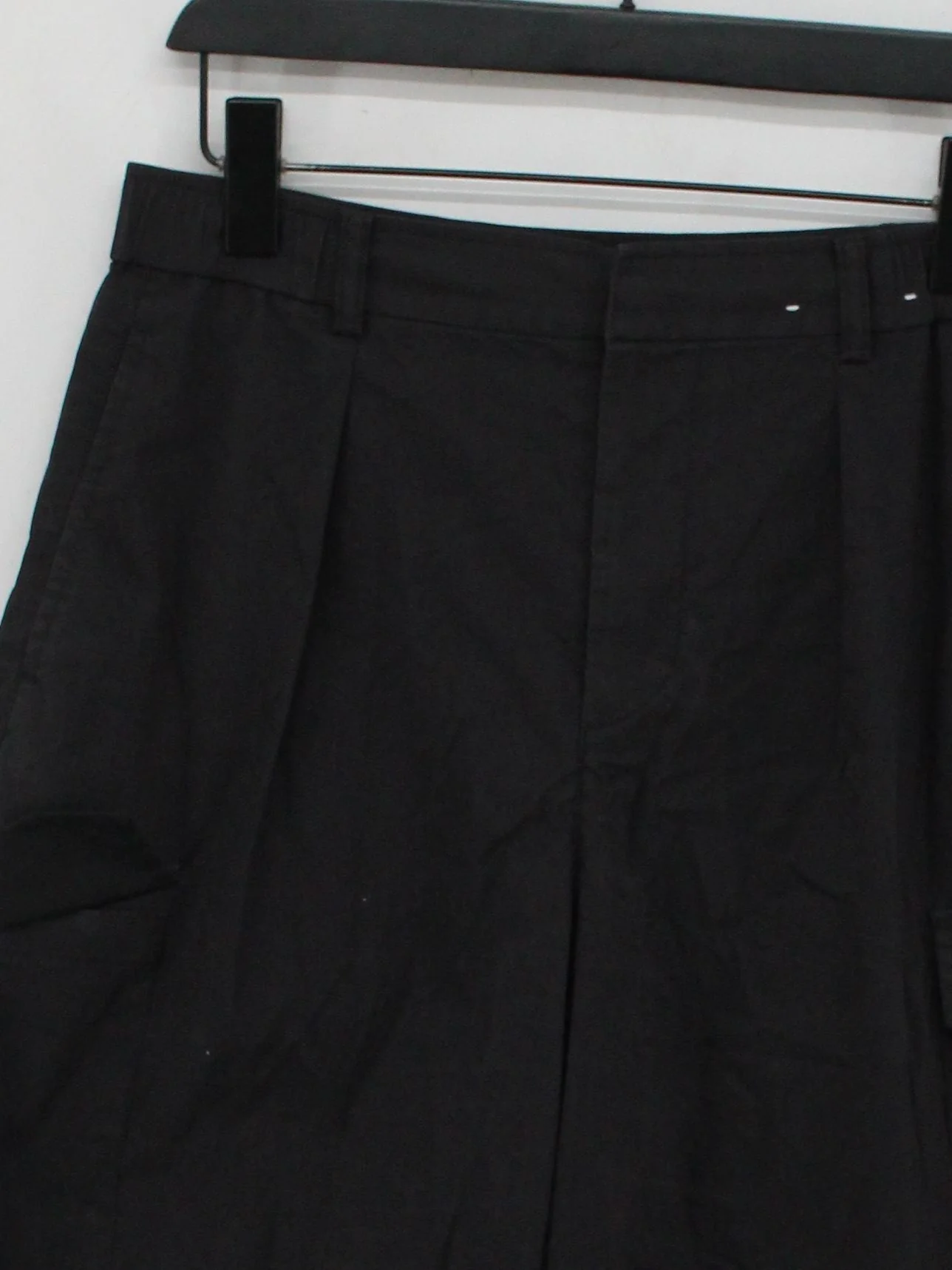 Uniqlo Men's Trousers L Black Cotton with Polyamide Straight Cargo - Image 3