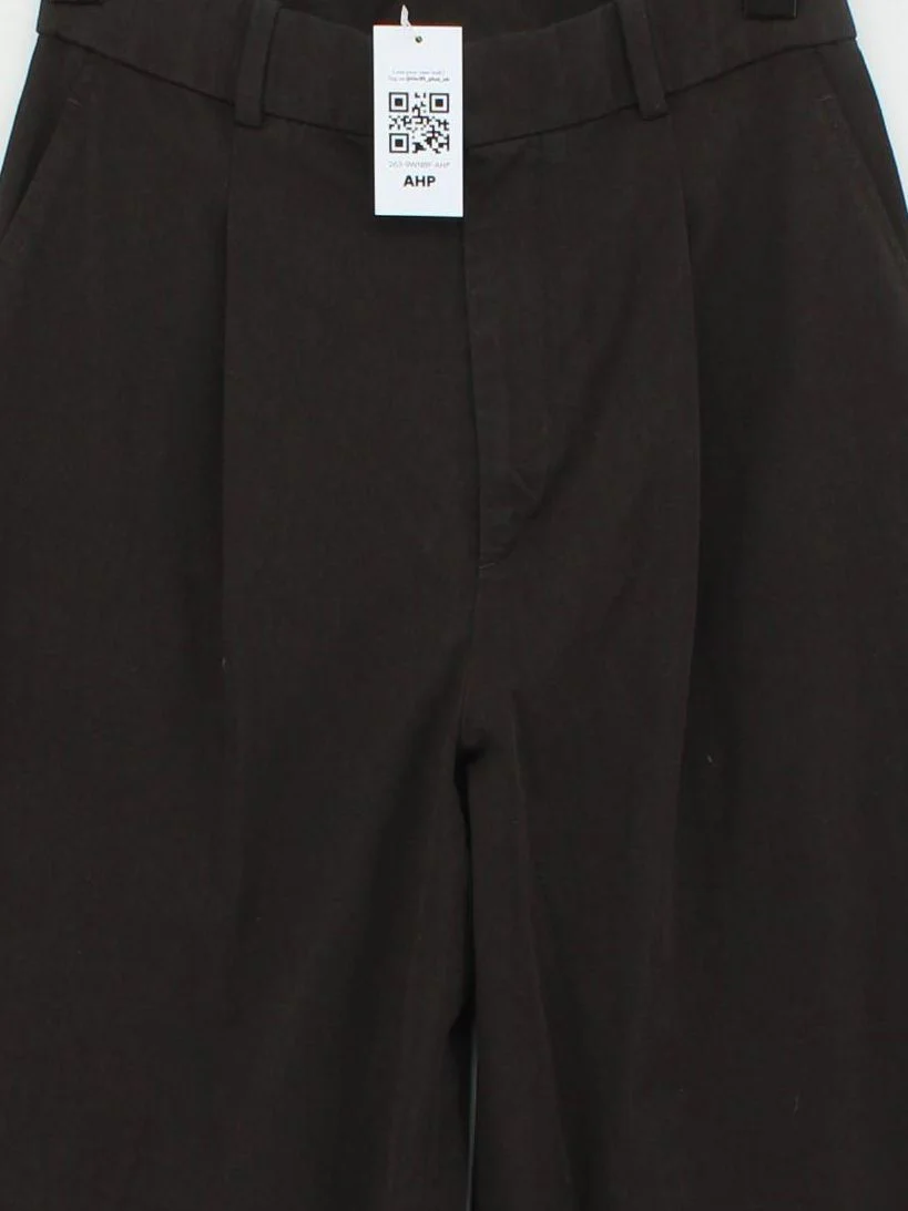 Uniqlo Men's Trousers M Brown Polyester with Rayon, Spandex Wide-Leg Chino - Image 3