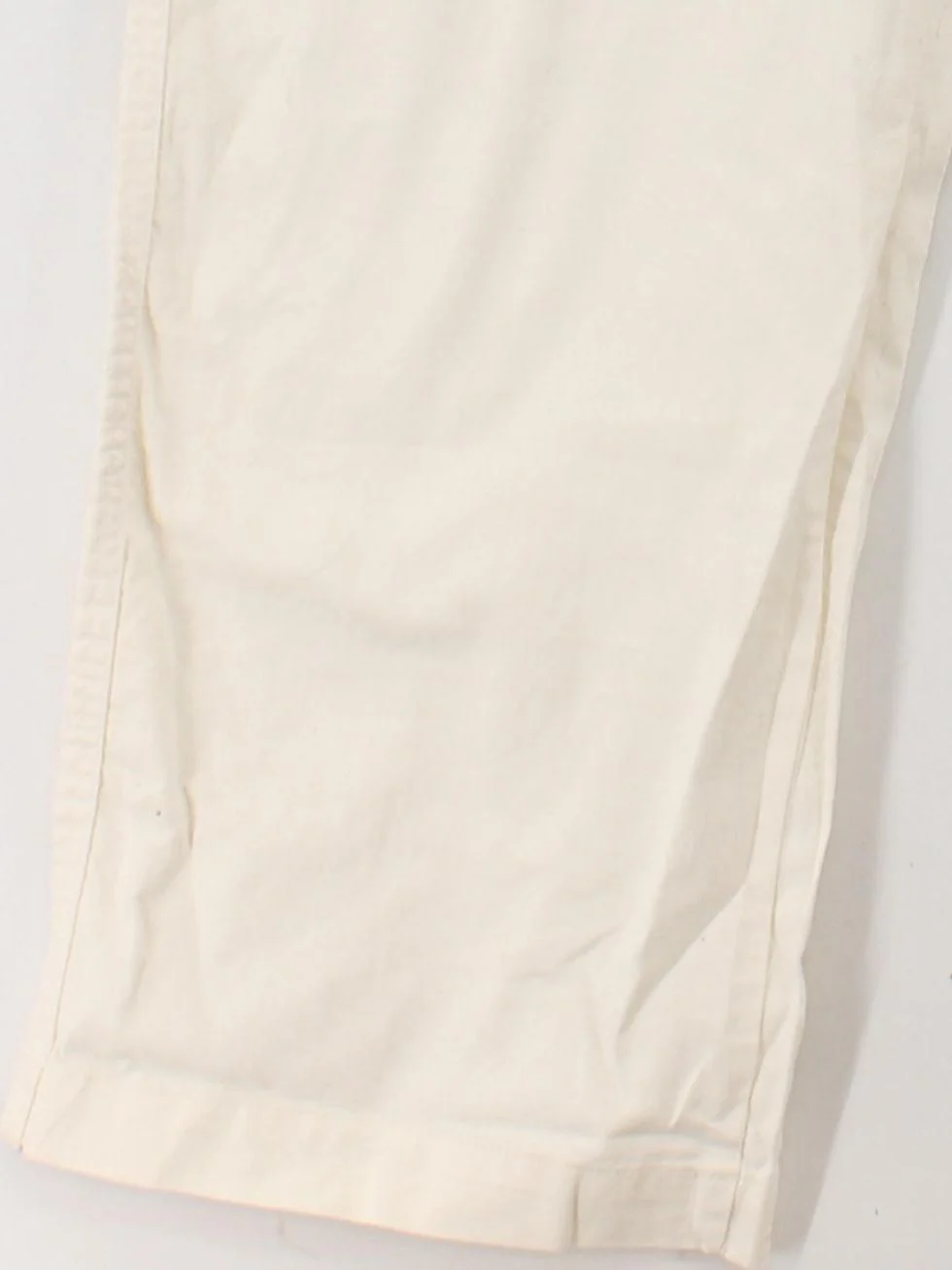 Uniqlo Men's Trousers M Cream 100% Cotton Wide-Leg Chino - Image 4