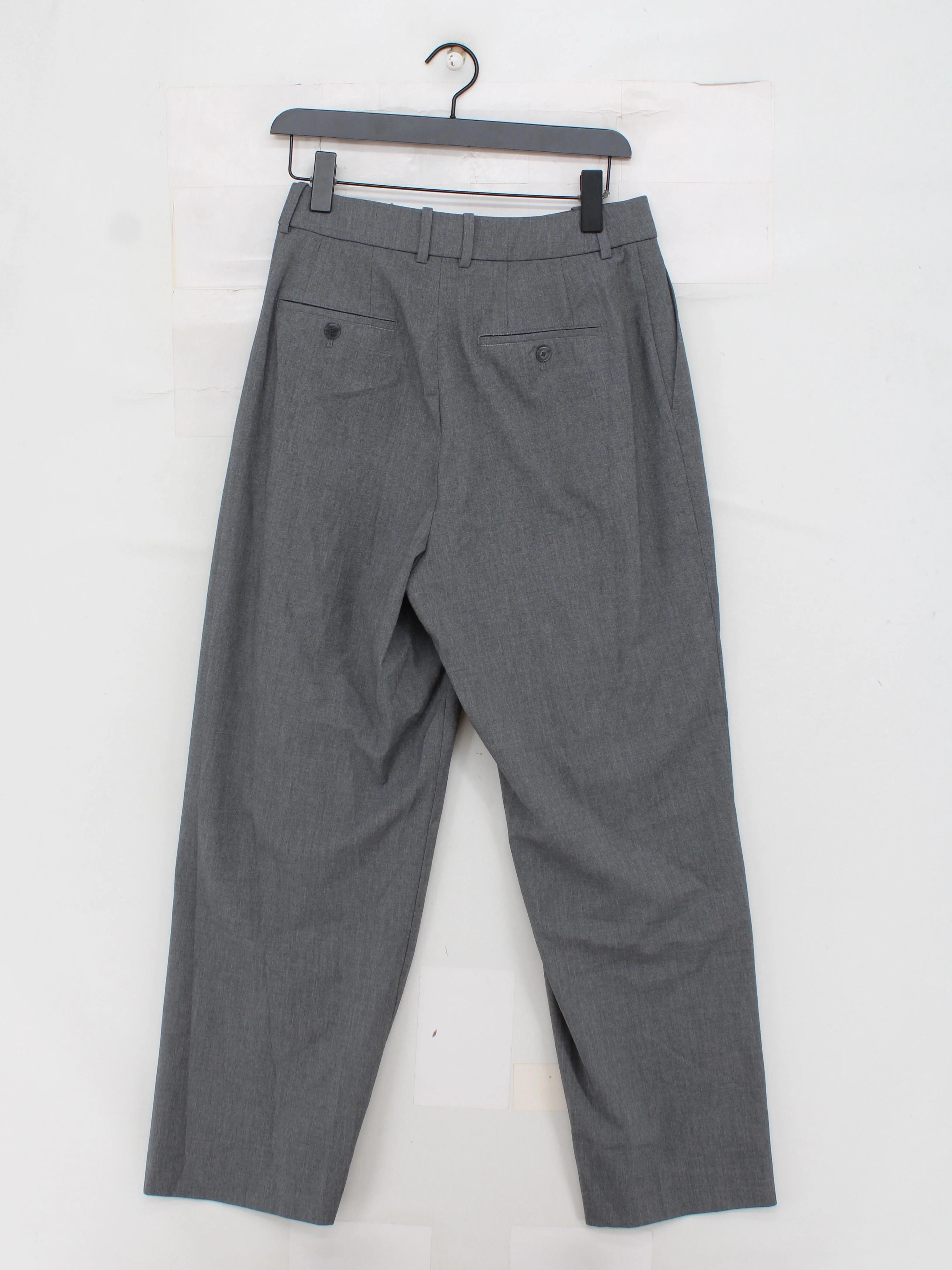 Uniqlo Men's Trousers M Grey Polyester with Viscose, Elastane Wide-Leg Chino - Image 2