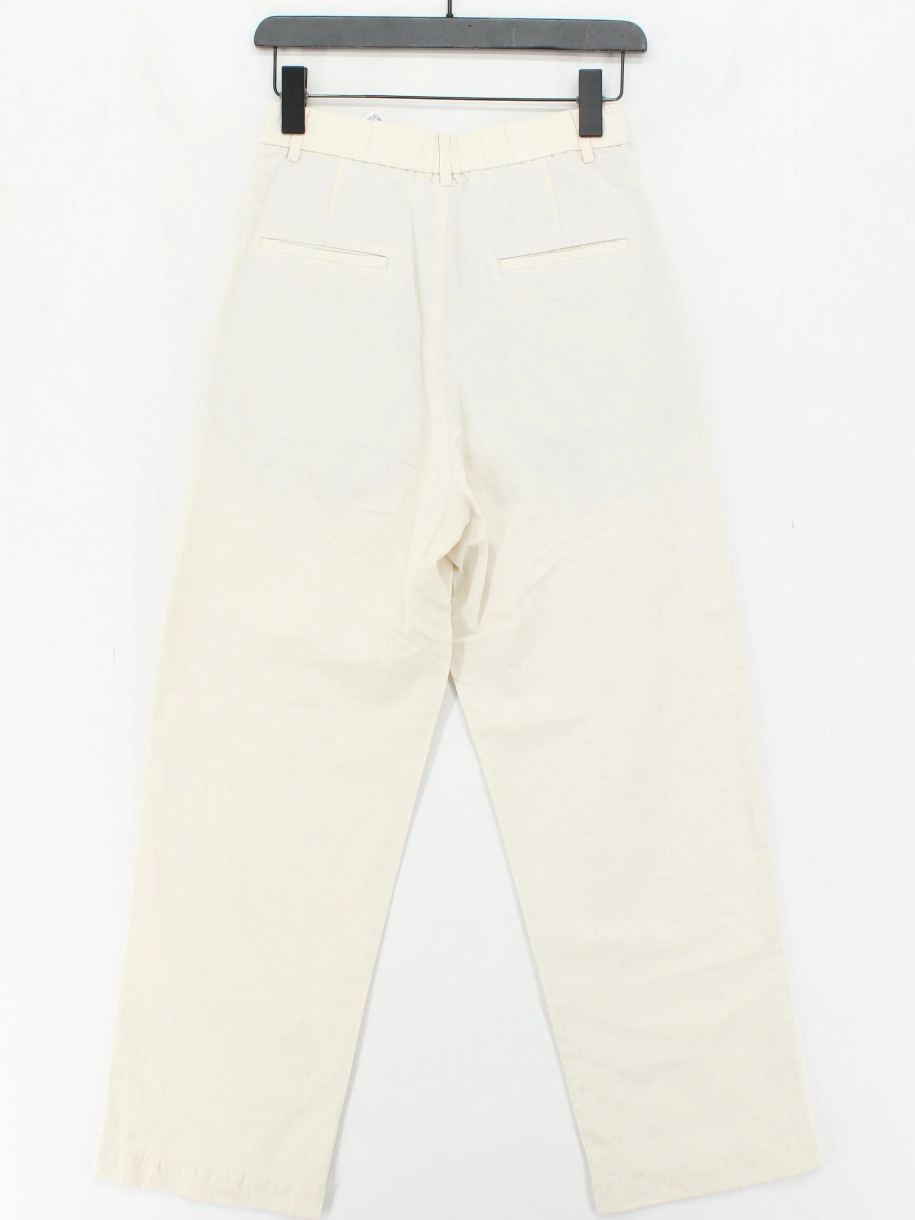 Uniqlo Men's Trousers S Cream Viscose with Linen, Polyester Wide-Leg Chino - Image 2