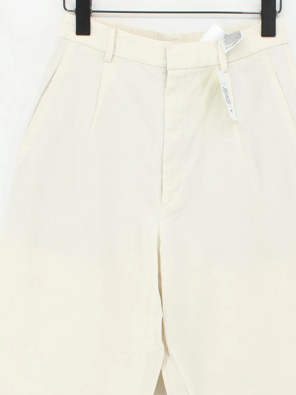 Uniqlo Men's Trousers S Cream Viscose with Linen, Polyester Wide-Leg Chino - Image 3