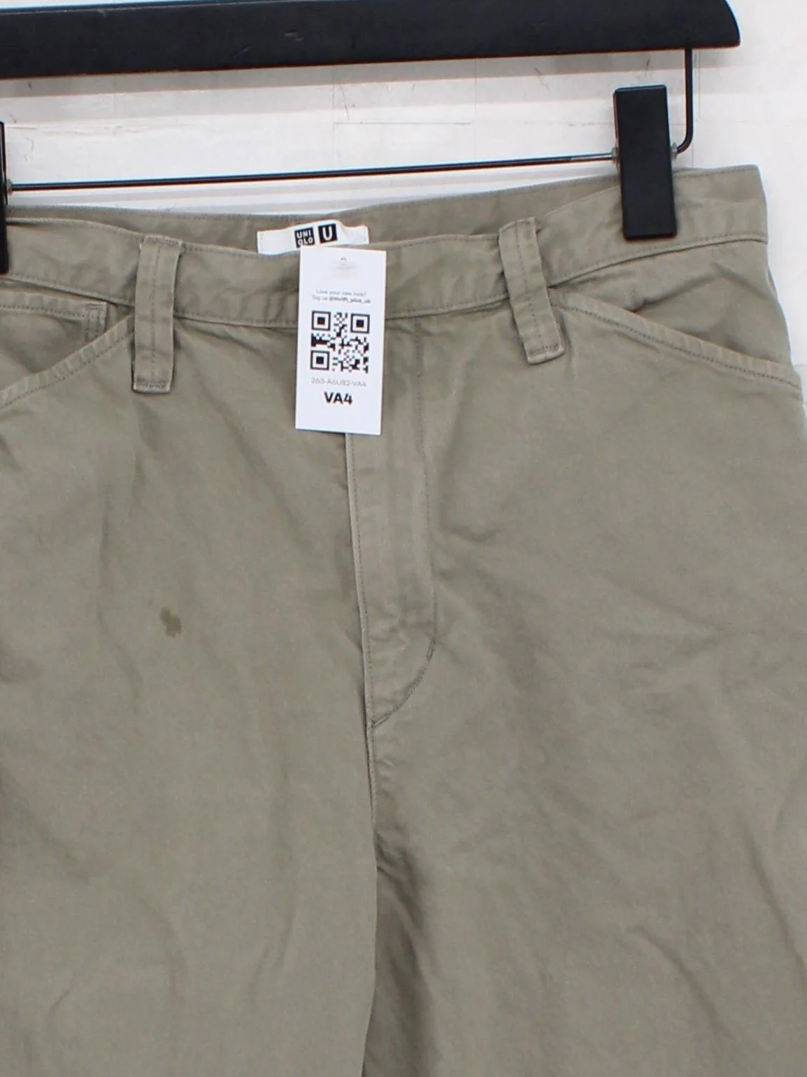 Uniqlo Men's Trousers S Grey 100% Cotton Straight Chino - Image 3
