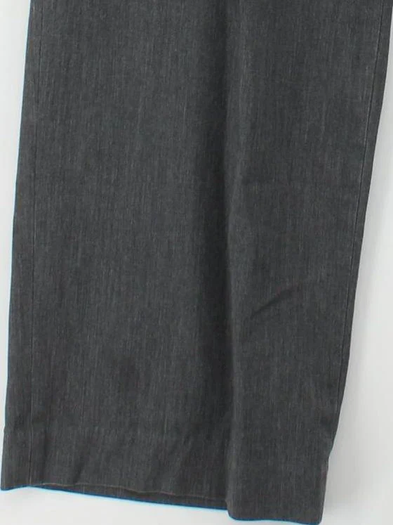 Uniqlo Men's Trousers S Grey Polyester with Viscose, Elastane Wide-Leg Capri - Image 4