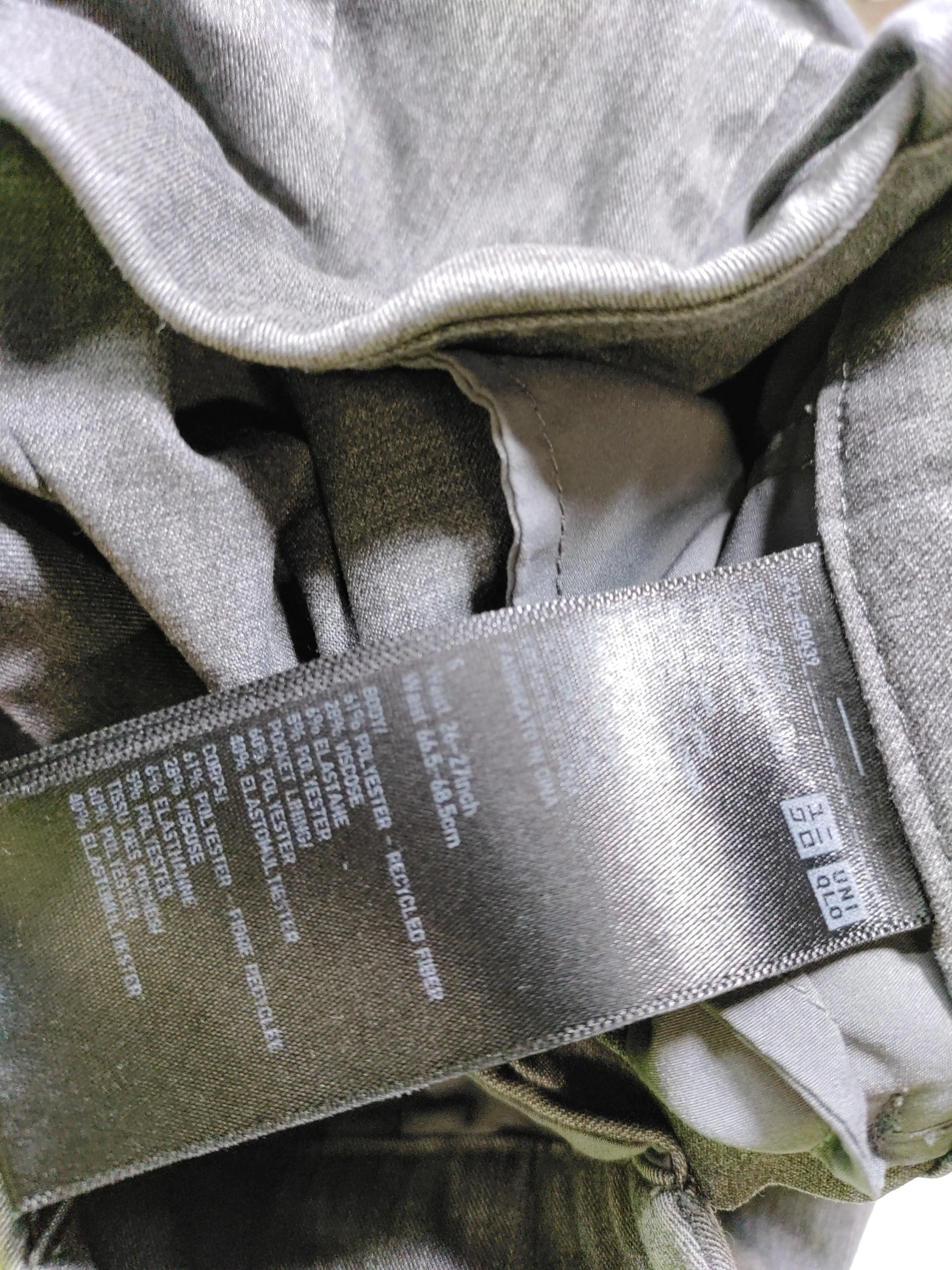 Uniqlo Men's Trousers S Grey Polyester with Viscose, Elastane Wide-Leg Capri - Image 6