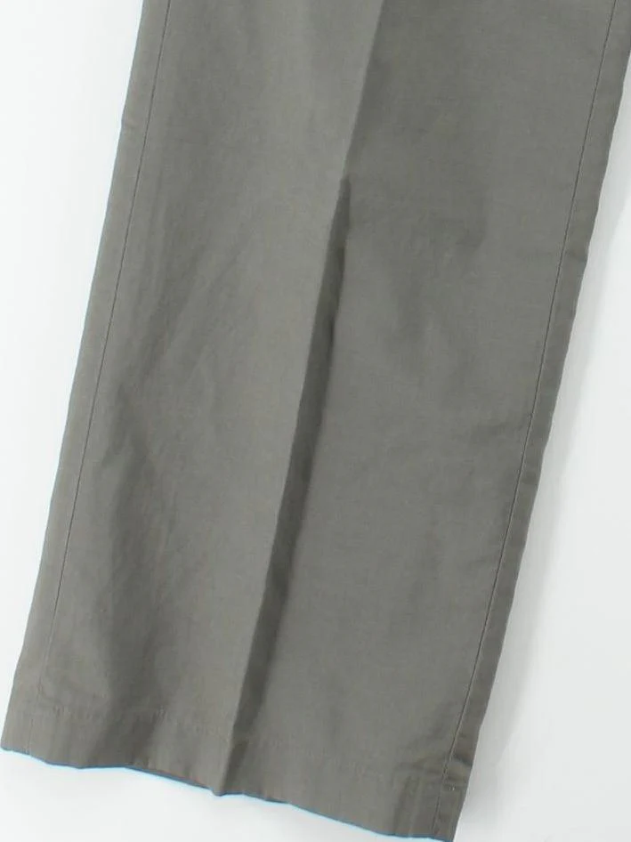 Uniqlo Men's Trousers S Grey Viscose with Linen, Polyester Wide-Leg Chino - Image 4