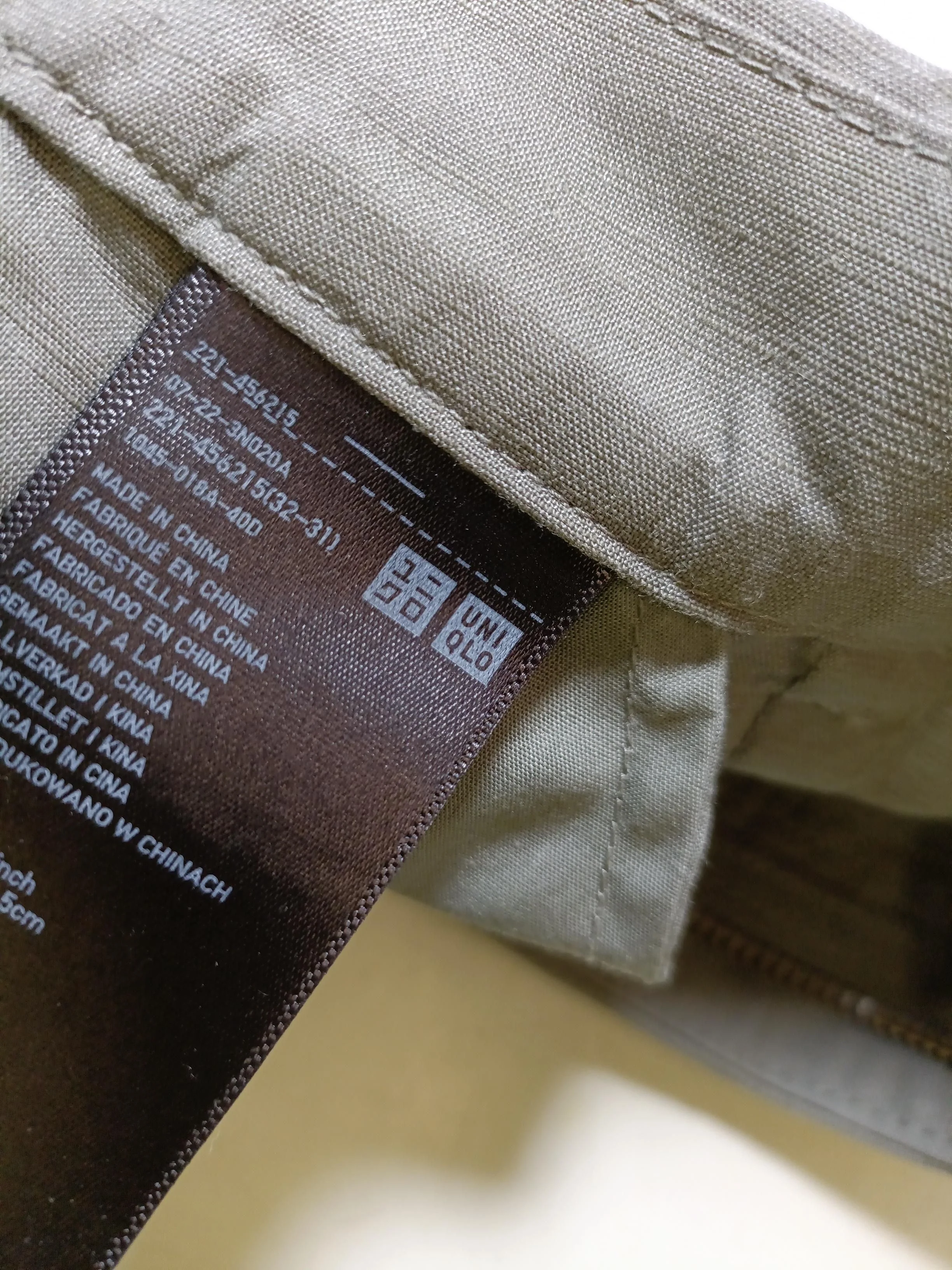 Uniqlo Men's Trousers S Grey Viscose with Linen, Polyester Wide-Leg Chino - Image 5