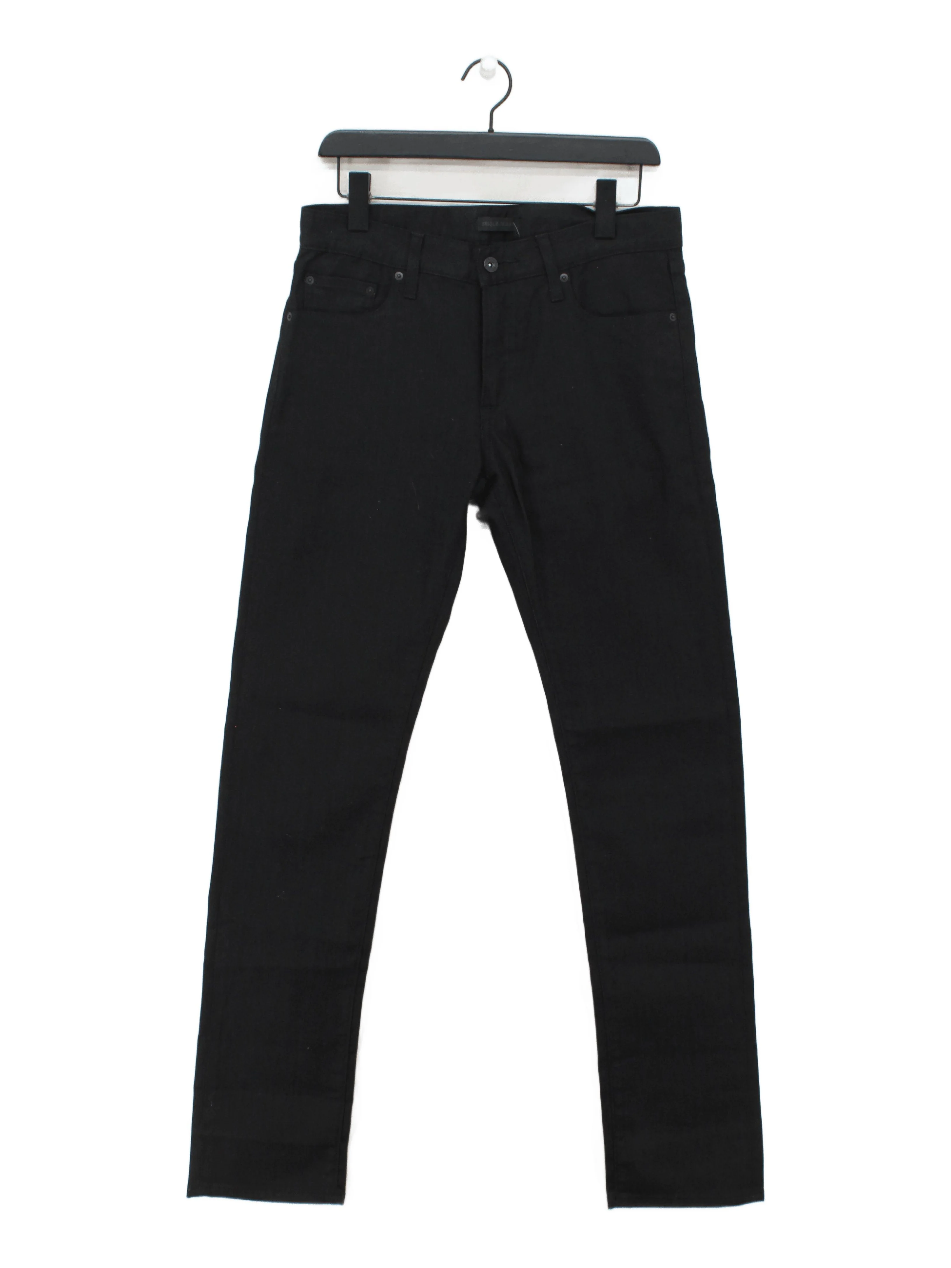 Uniqlo Men's Trousers W 30 in Black Cotton with Polyester, Elastane Chino