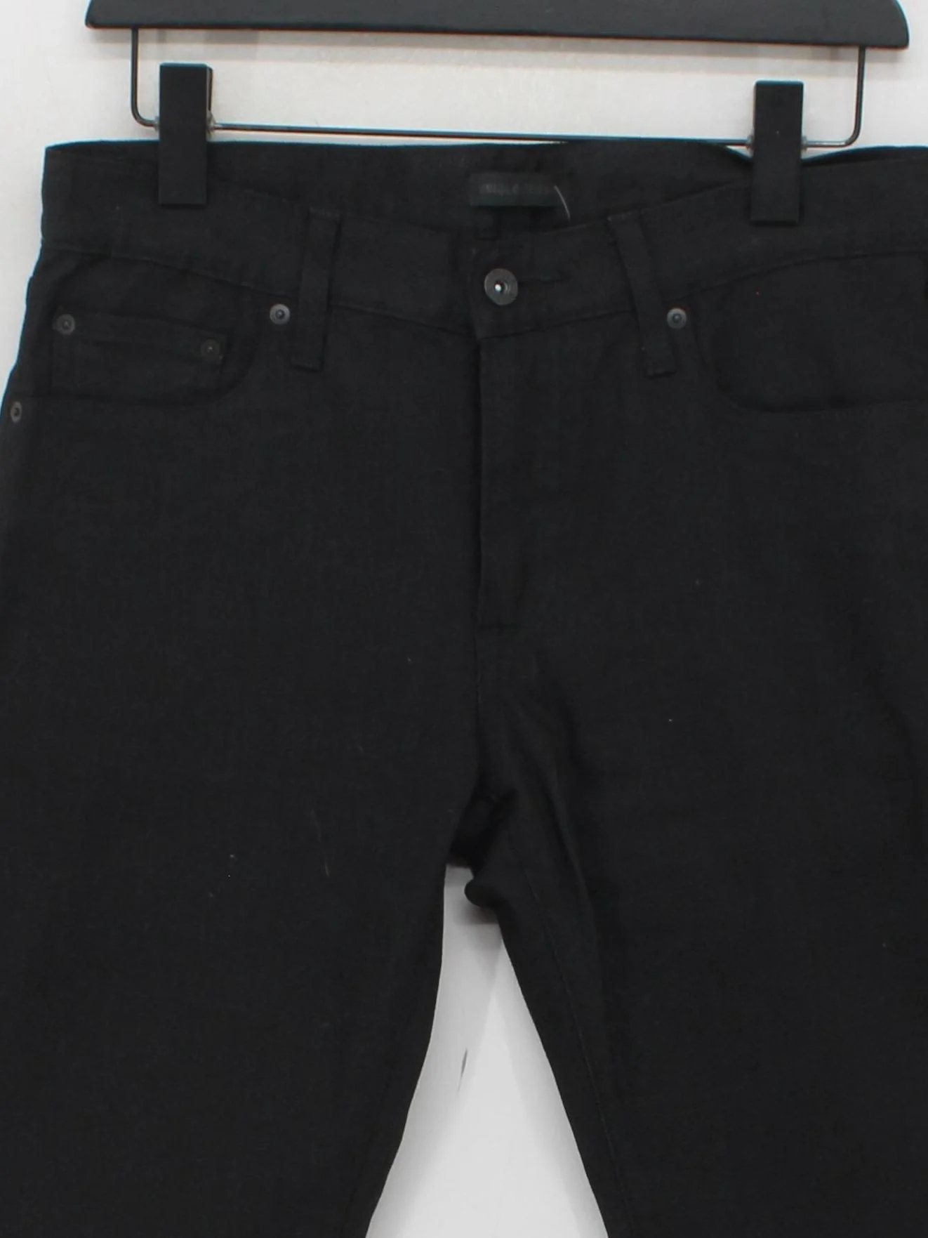 Uniqlo Men's Trousers W 30 in Black Cotton with Polyester, Elastane Chino - Image 3