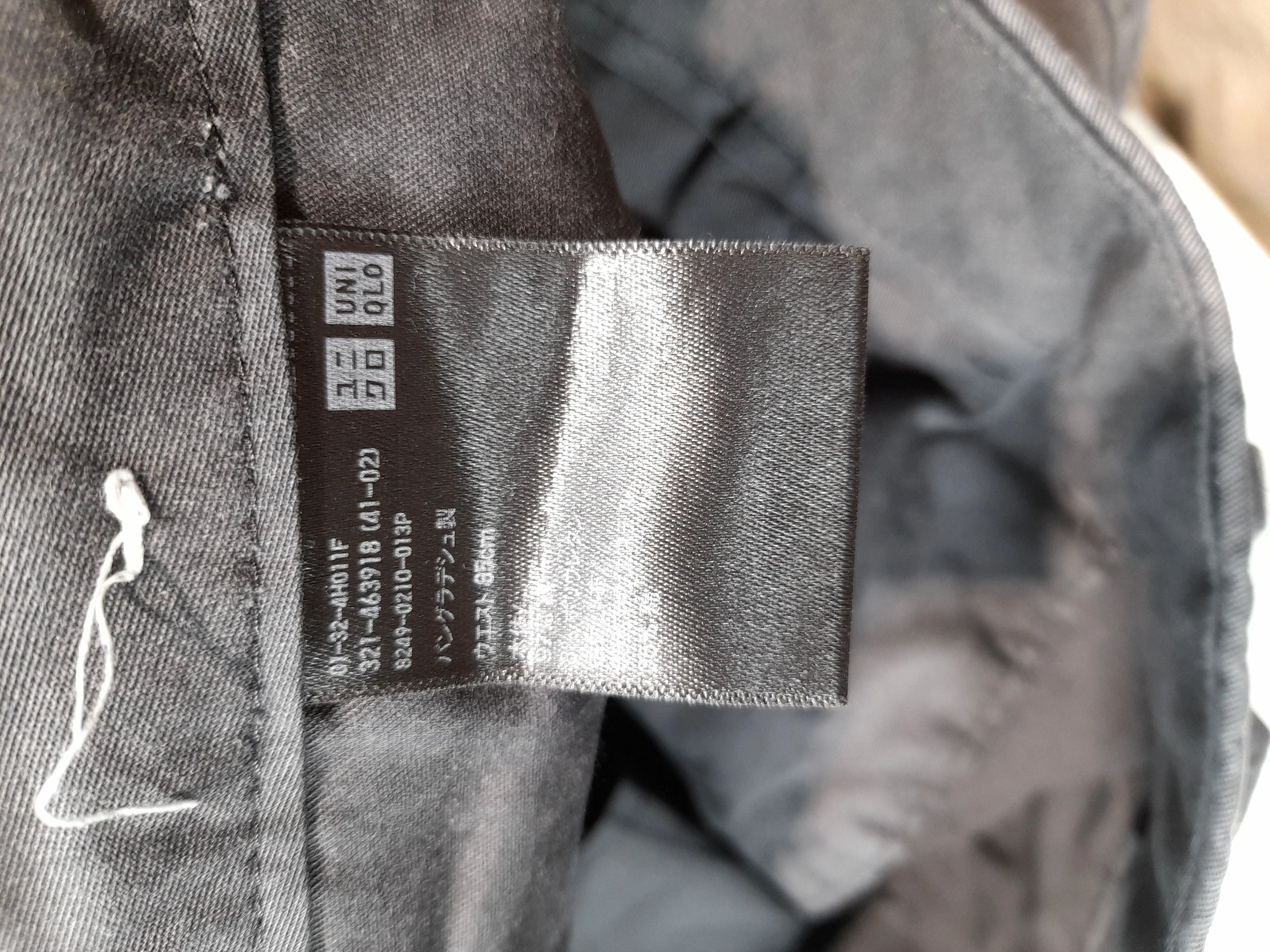 Uniqlo Men's Trousers W 33 in Grey Polyester with Cotton, Spandex Tapered Chino - Image 8