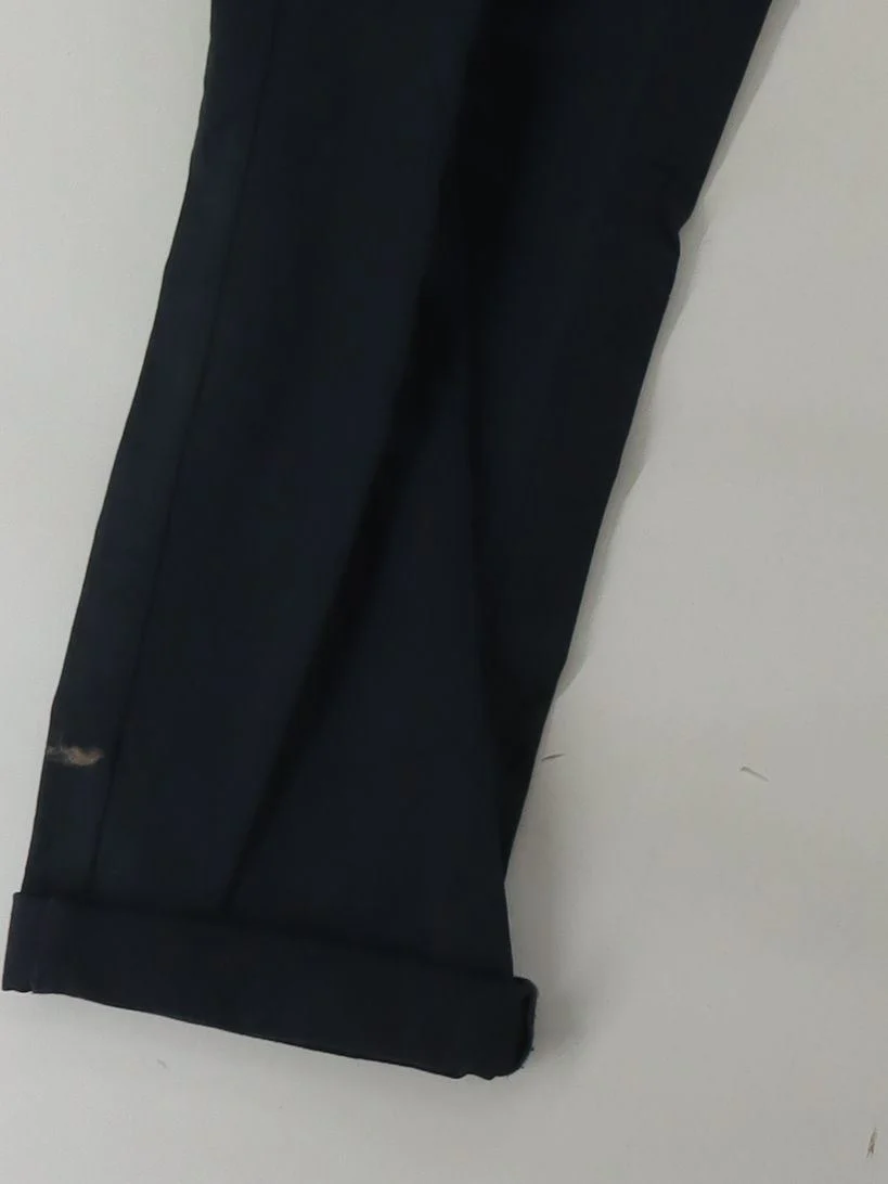 Uniqlo Men's Trousers W 33 in; L 32 in Black Cotton with Elastane Straight Chino - Image 4