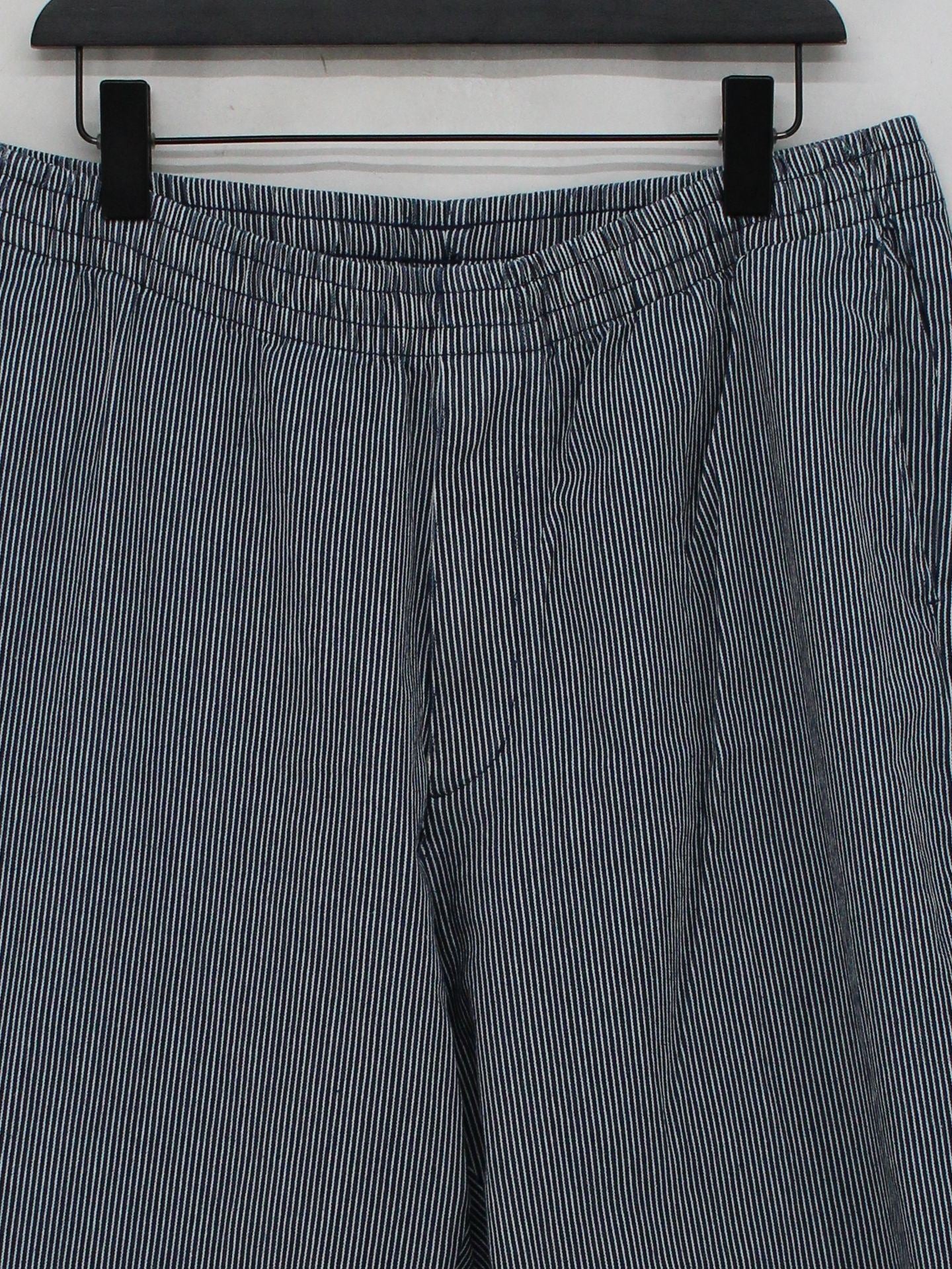Uniqlo Men's Trousers XL Blue Cotton with Polyester, Spandex Capri - Image 3