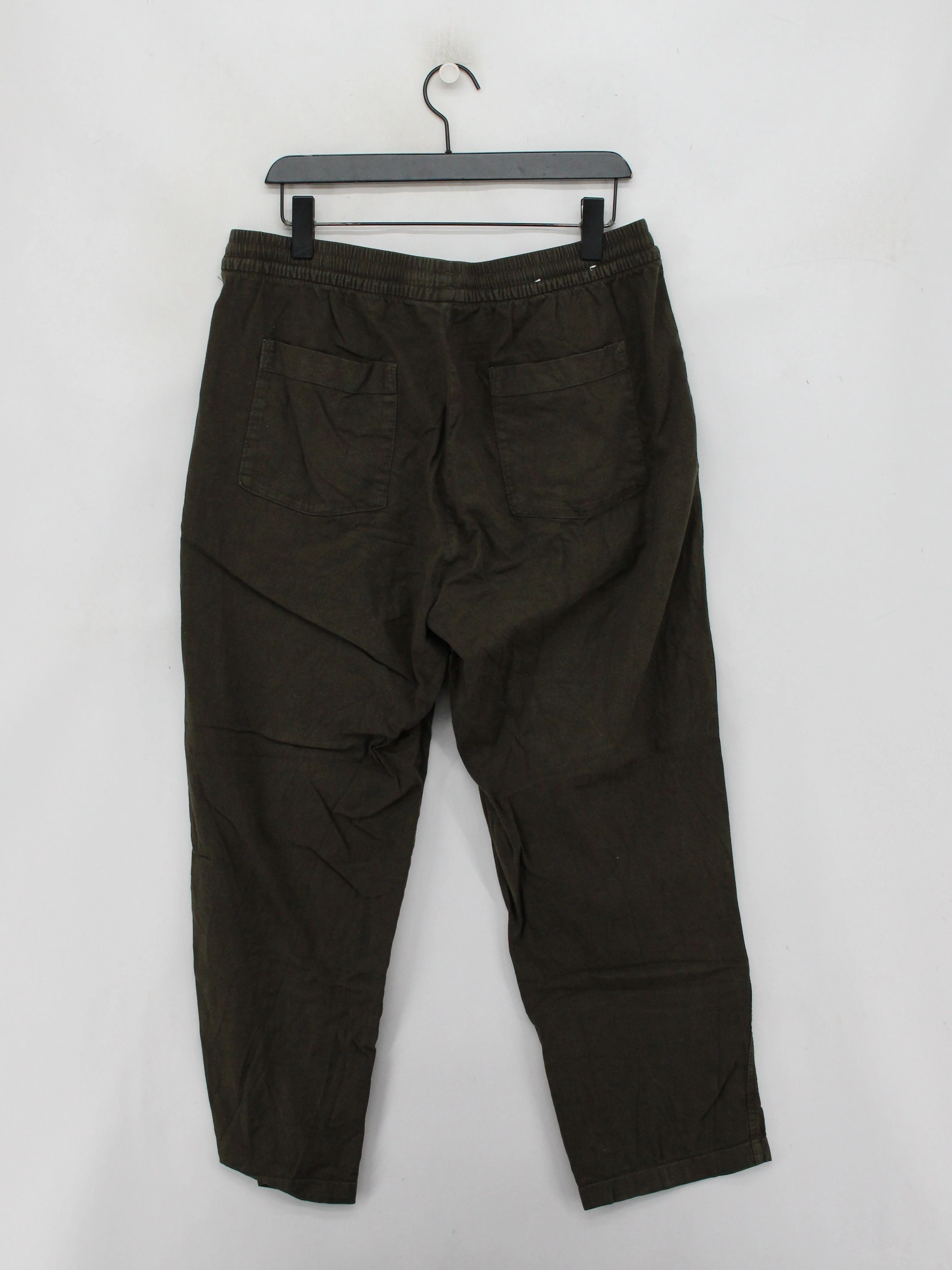 Uniqlo Men's Trousers XL Green Cotton with Spandex Tapered Chino - Image 2