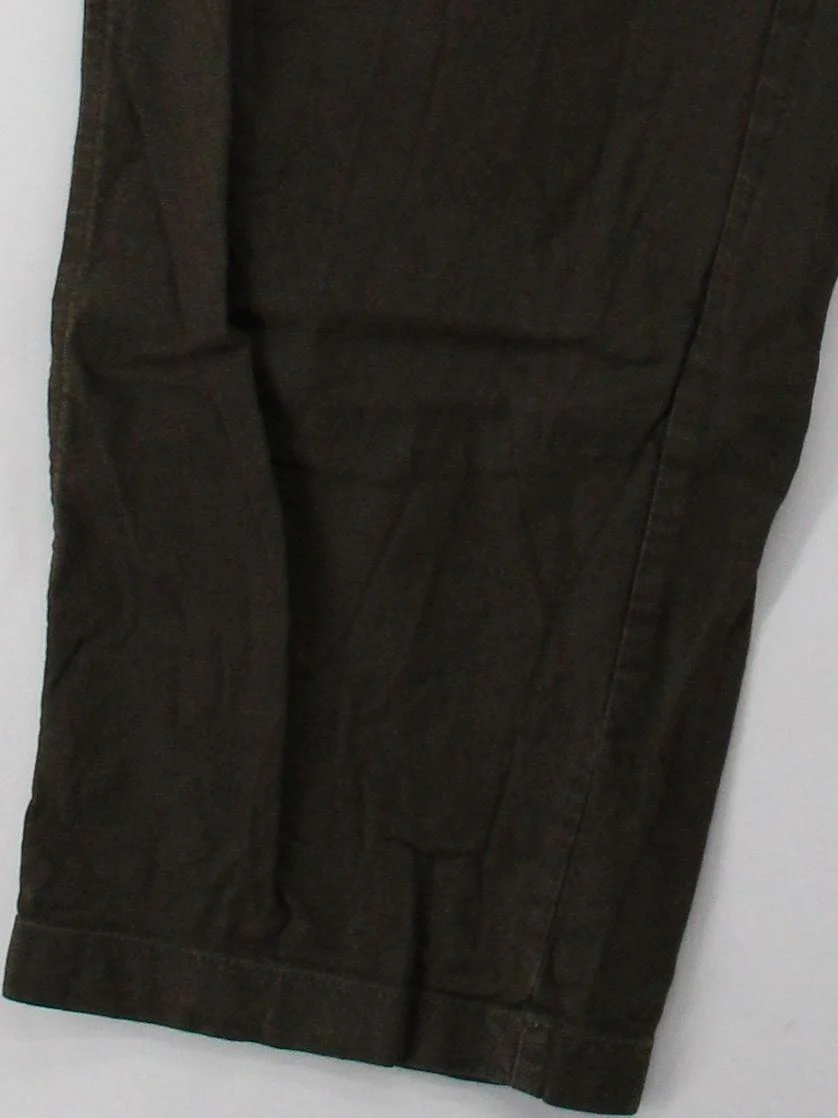 Uniqlo Men's Trousers XL Green Cotton with Spandex Tapered Chino - Image 4