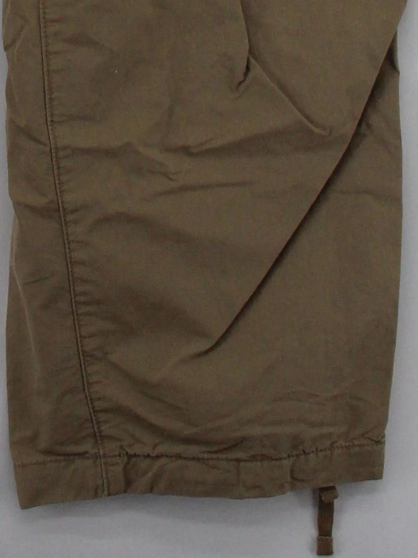 Uniqlo Men's Trousers XL Tan Cotton with Nylon, Polyester Wide-Leg Cargo - Image 4