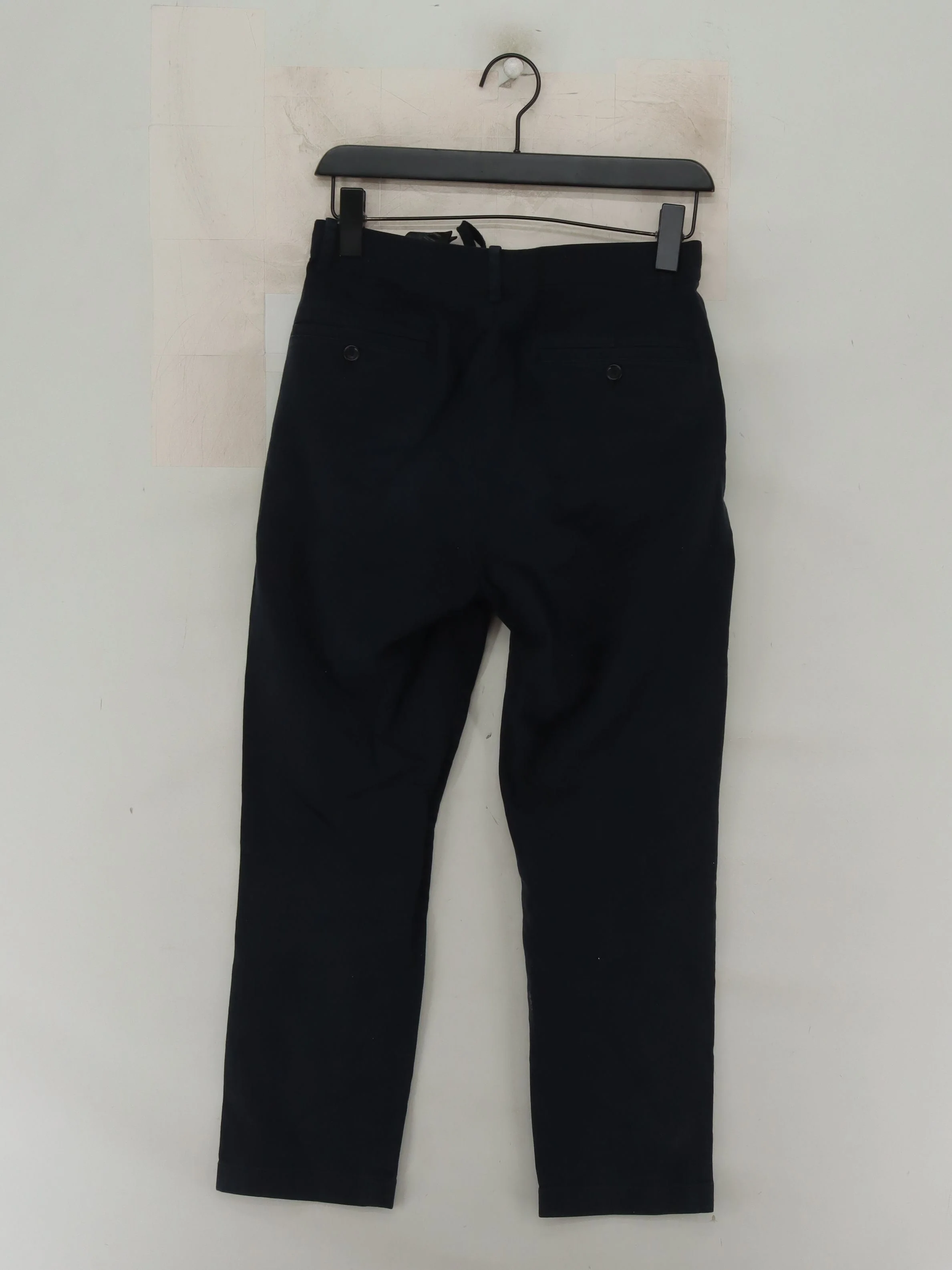 Uniqlo Men's Trousers XS Black Cotton with Elastane Straight Chino - Image 2