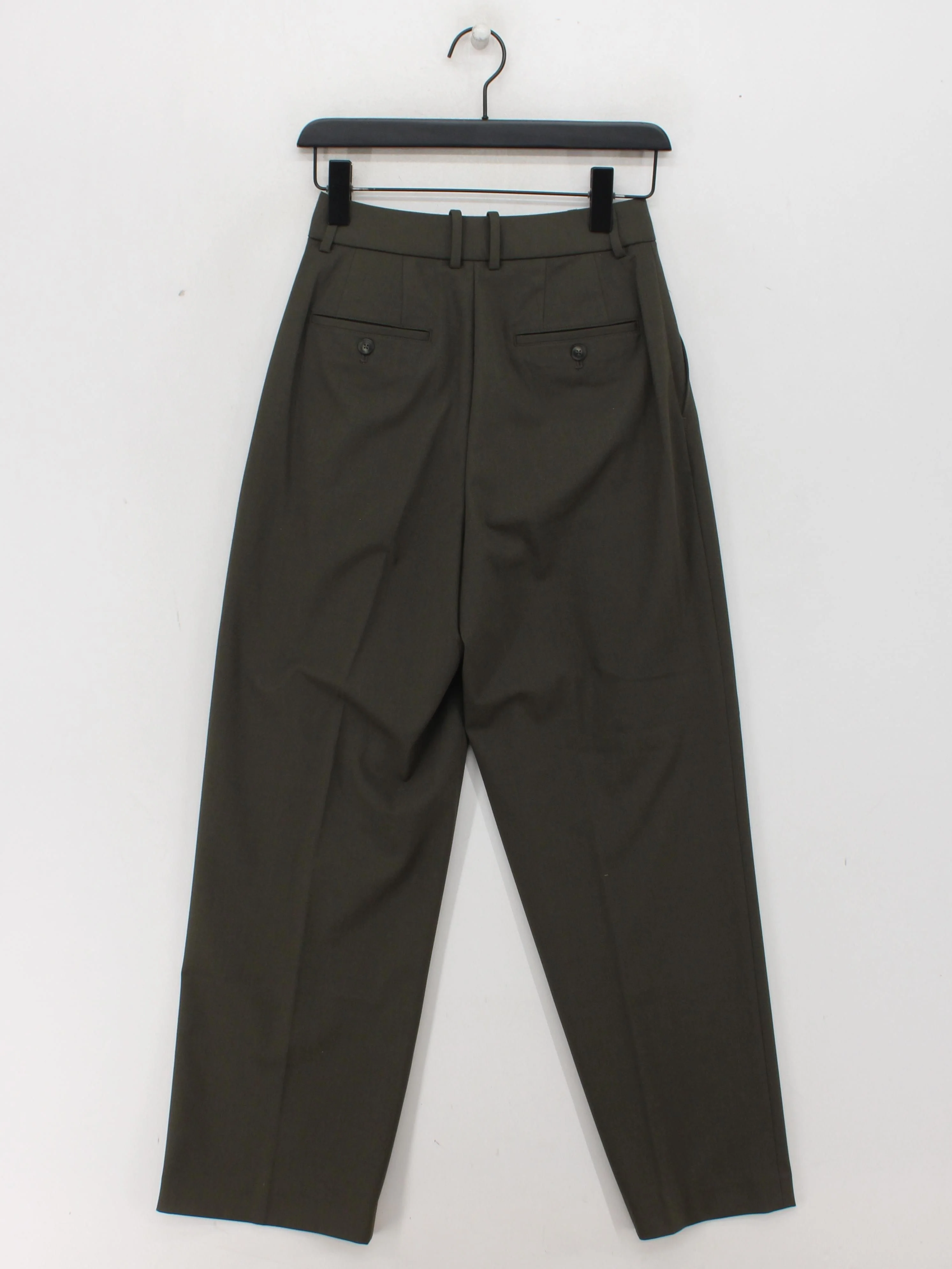 Uniqlo Men's Trousers XS Green Polyester with Viscose, Elastane Straight Chino - Image 2
