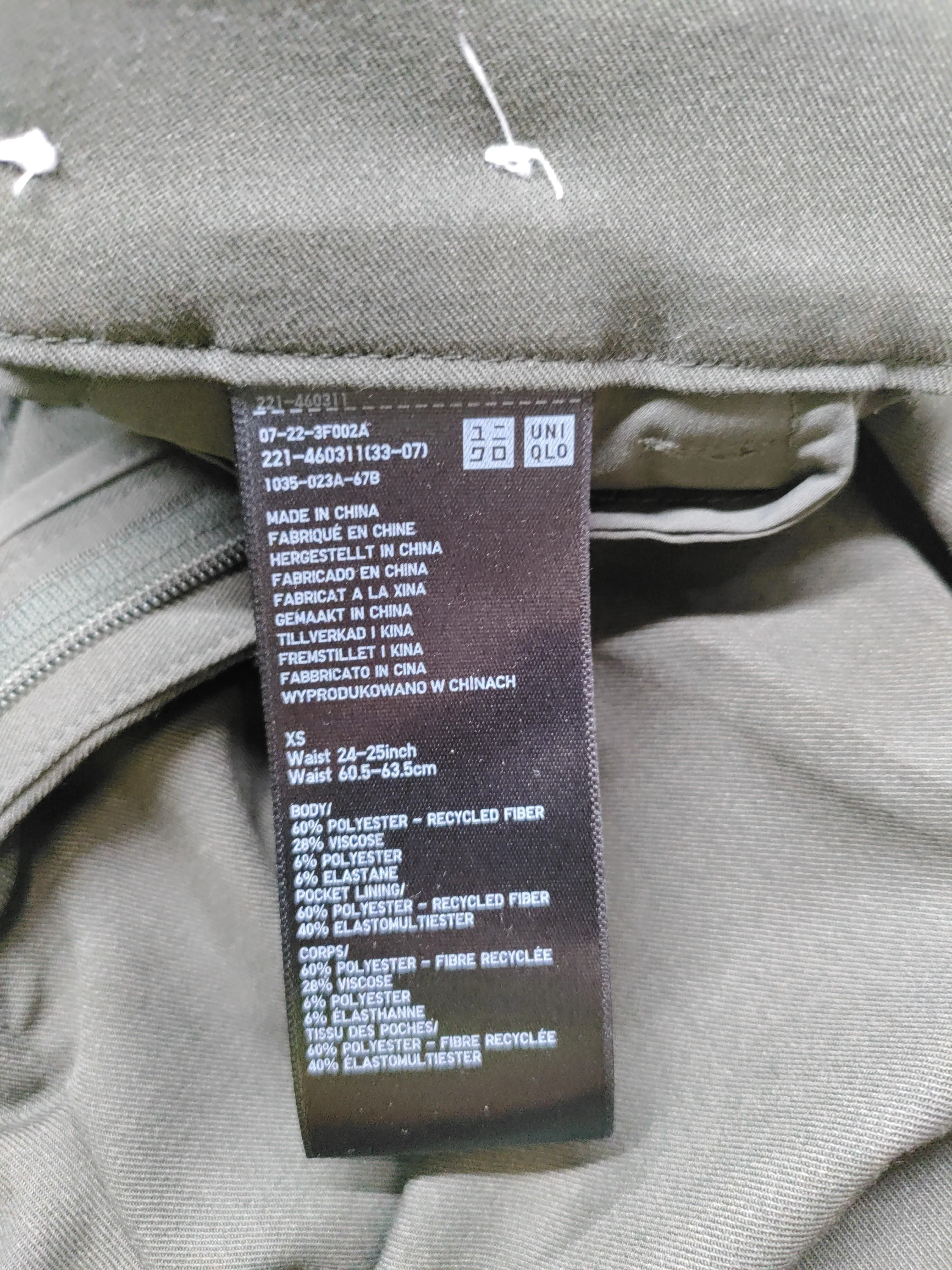 Uniqlo Men's Trousers XS Green Polyester with Viscose, Elastane Straight Chino - Image 6