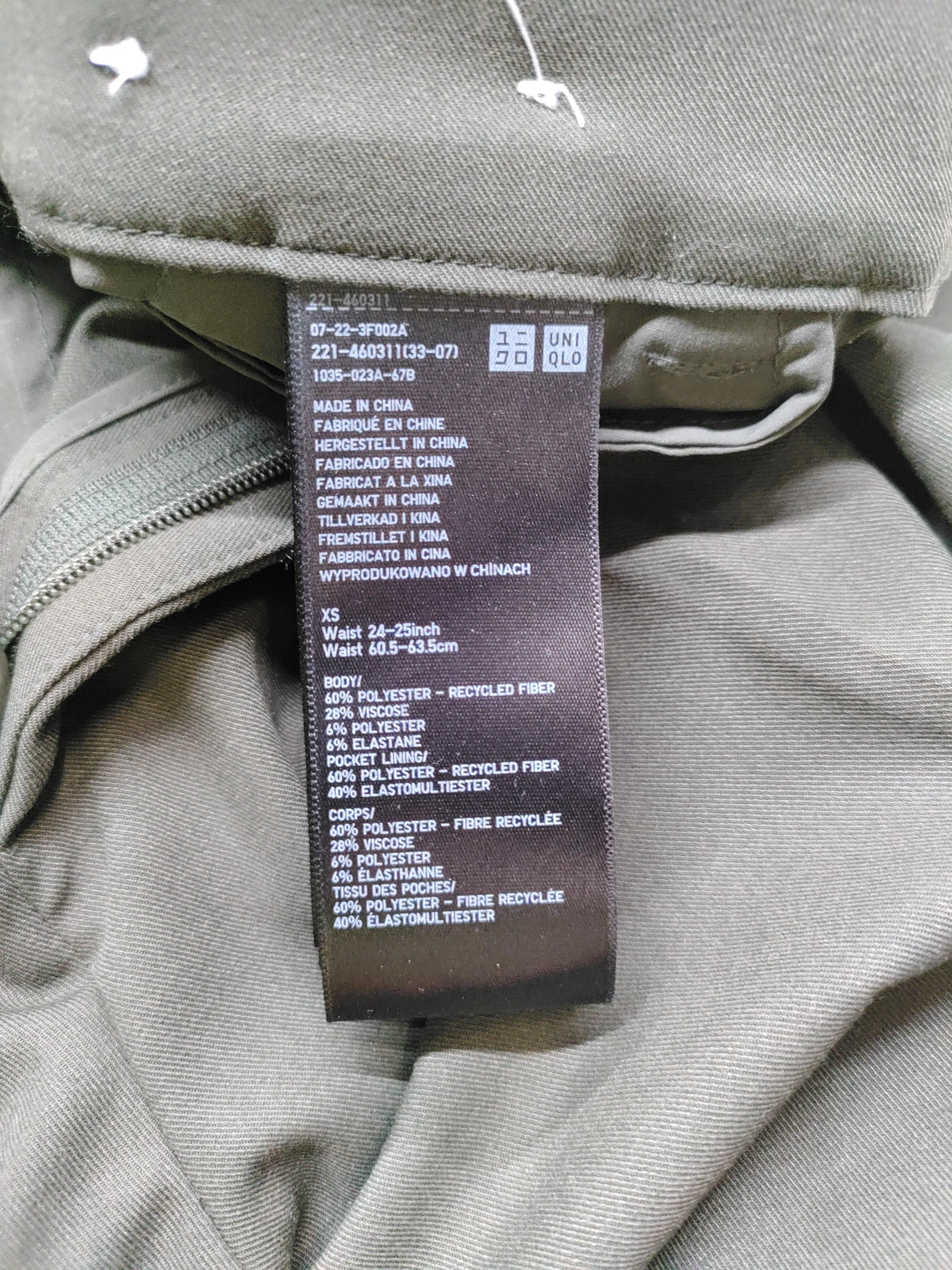Uniqlo Men's Trousers XS Green Polyester with Viscose, Elastane Straight Chino - Image 7