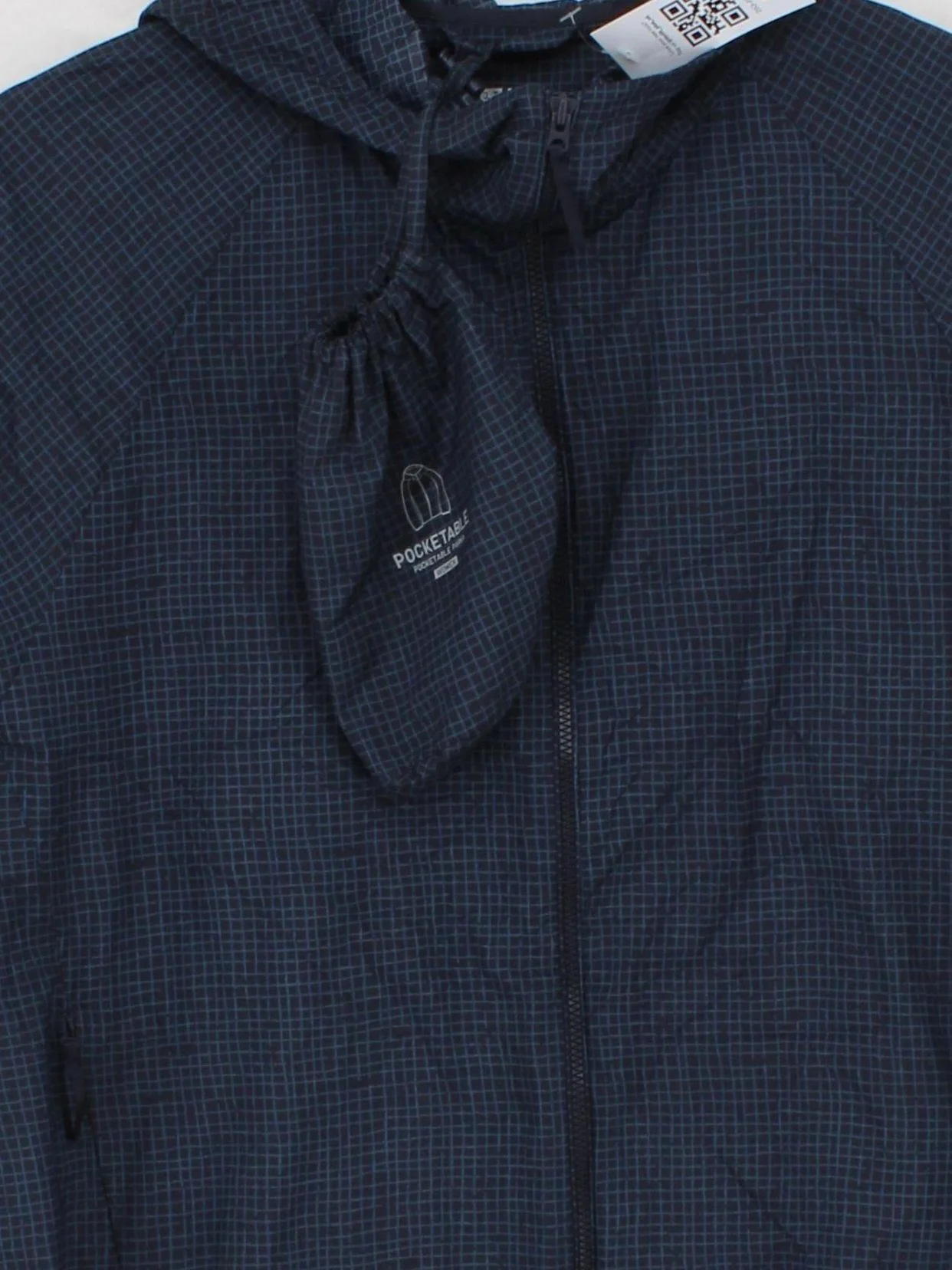 Uniqlo Rain Coat jacket blue - Image 3