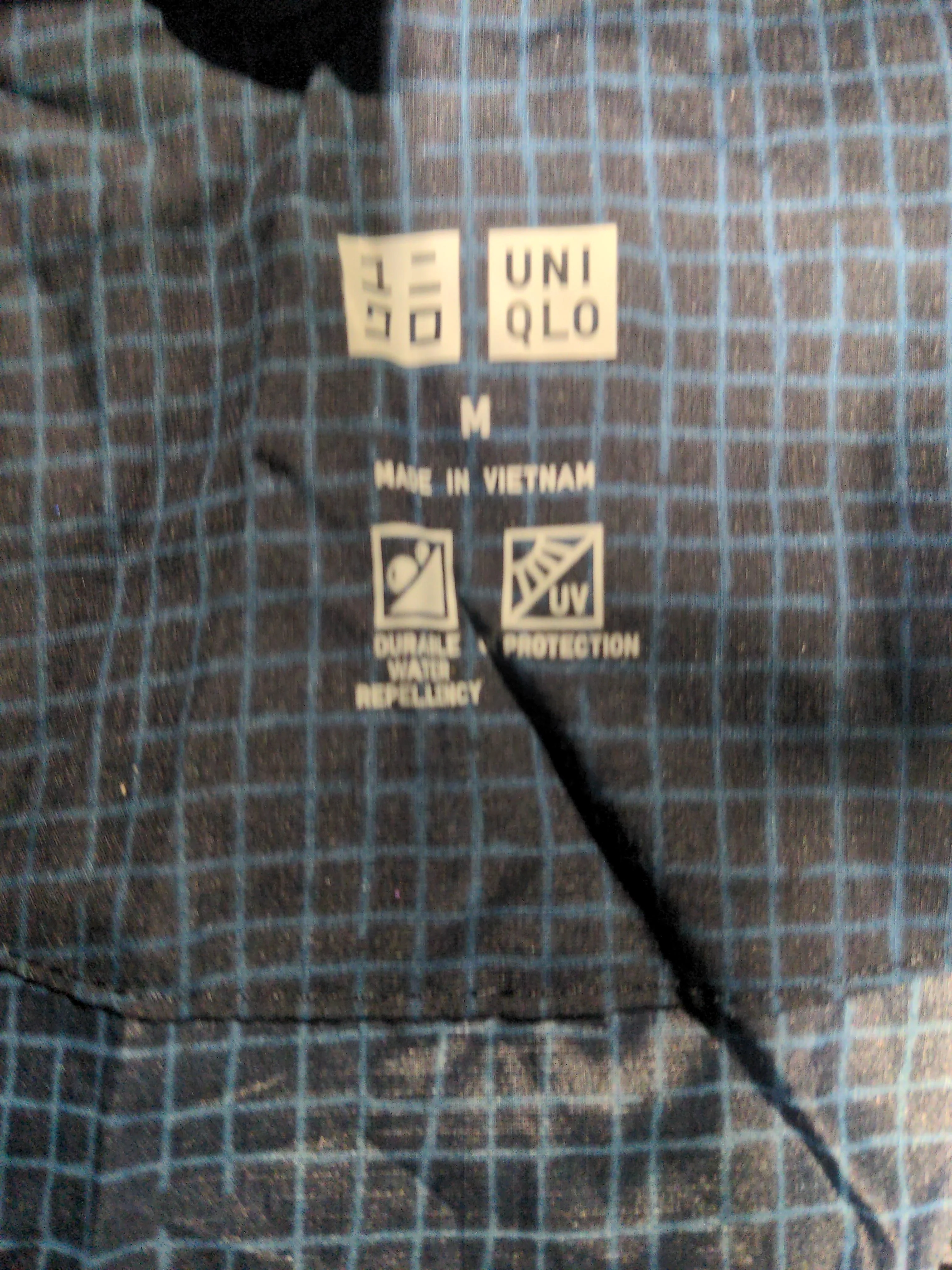 Uniqlo Rain Coat jacket blue - Image 5