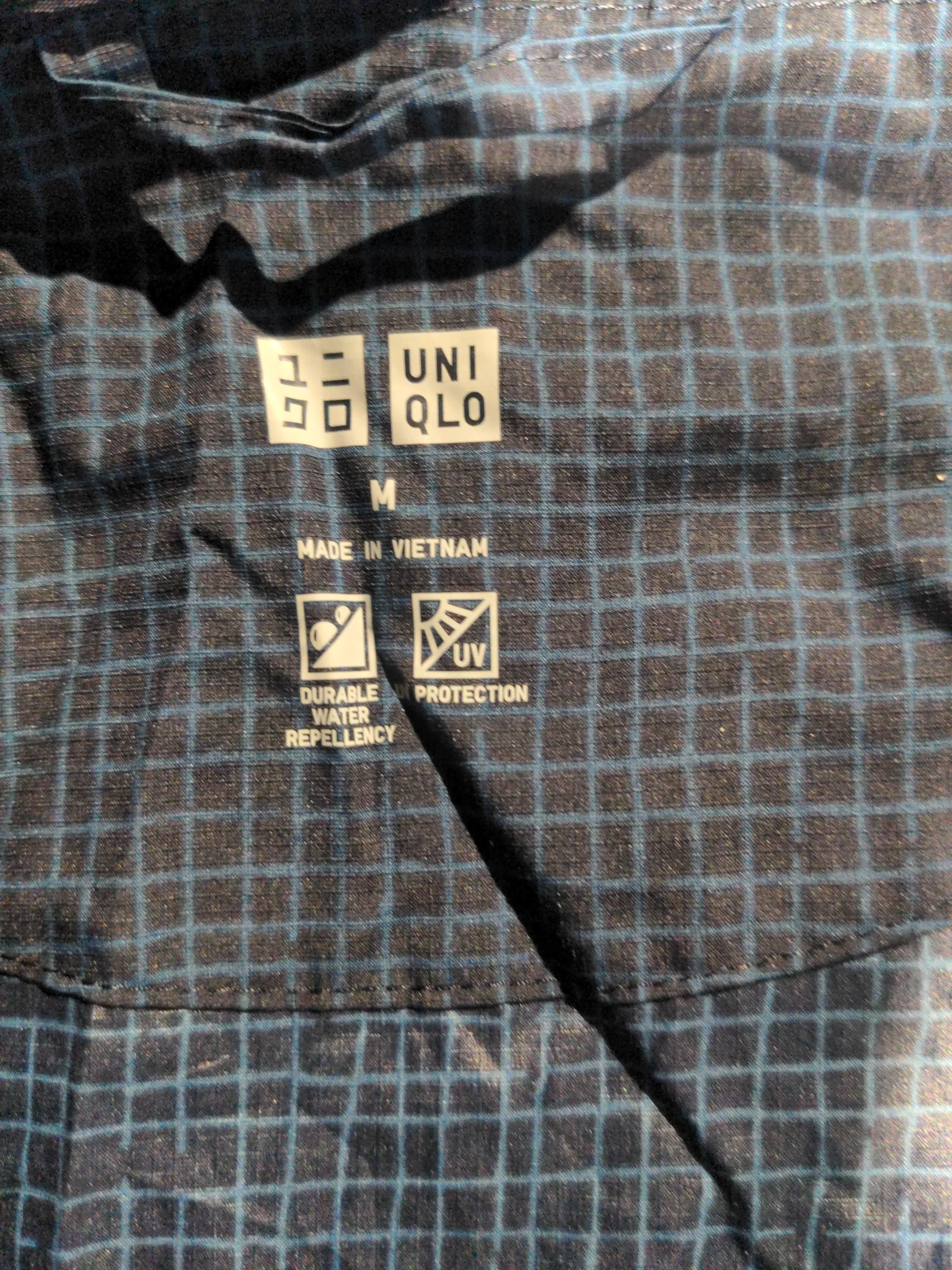 Uniqlo Rain Coat jacket blue - Image 6