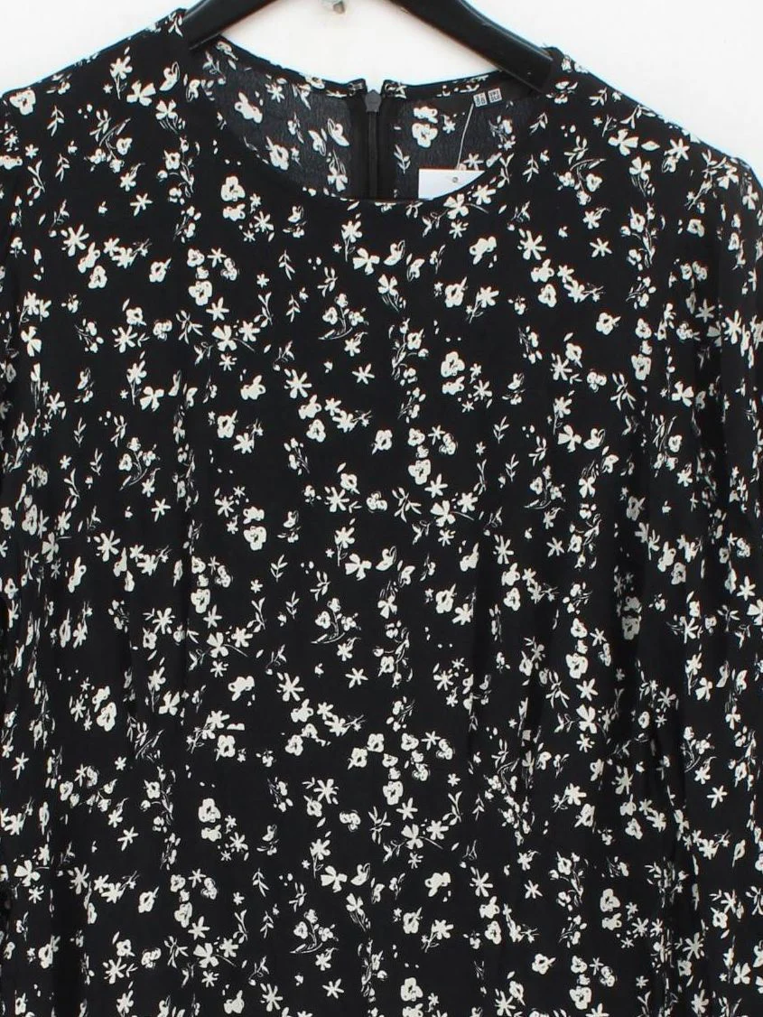 Uniqlo Shirt Midi Dress M in Black - Image 3