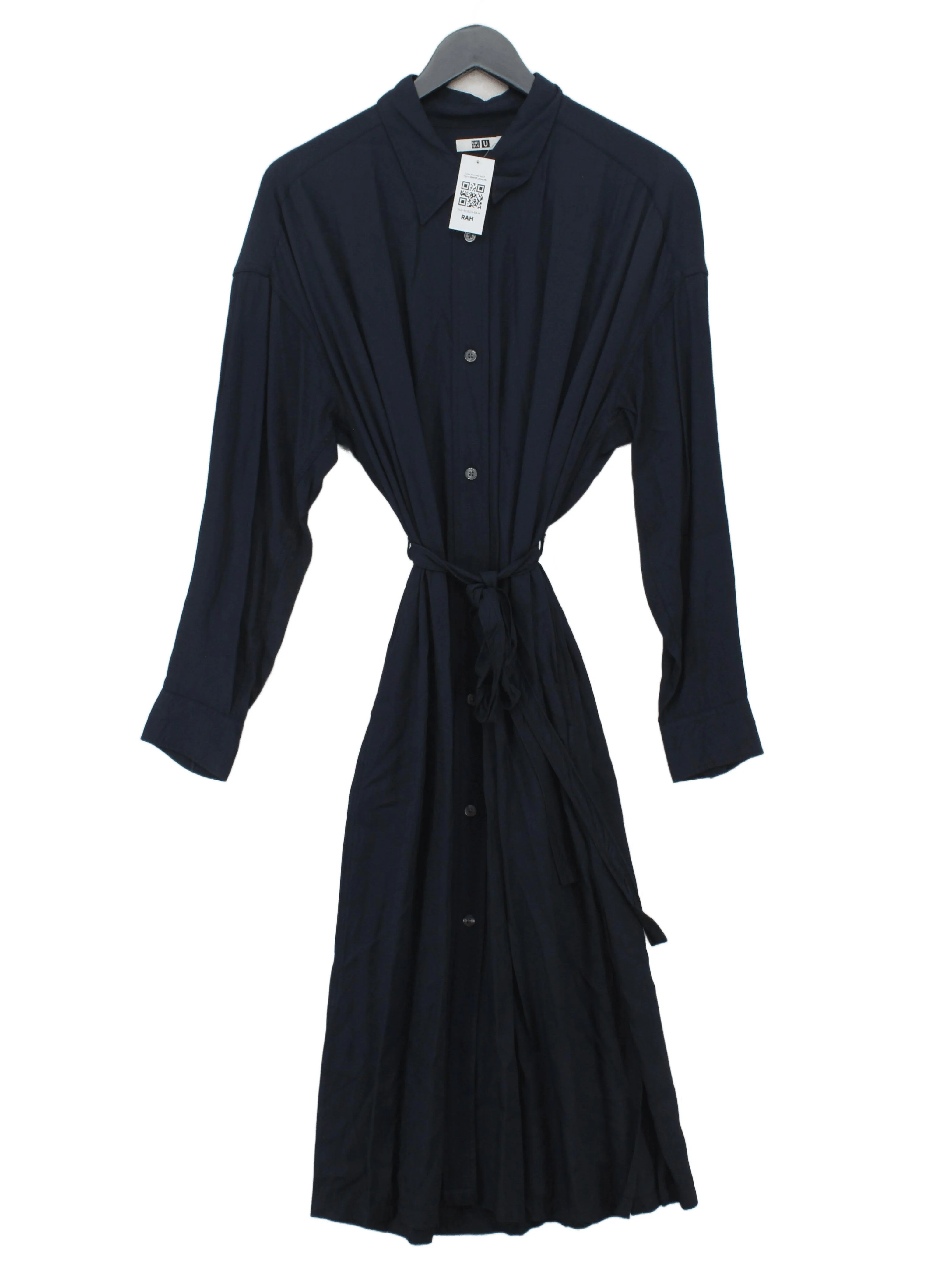 Uniqlo Shirt Midi Dress M in Blue