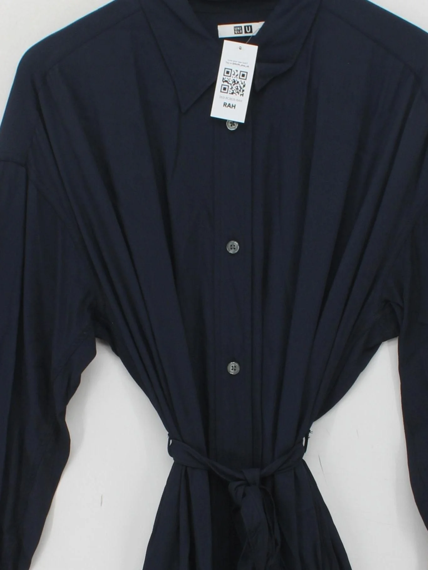 Uniqlo Shirt Midi Dress M in Blue - Image 3
