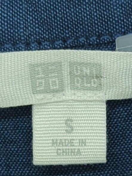 Uniqlo Shirt Midi Dress S in Blue - Image 6