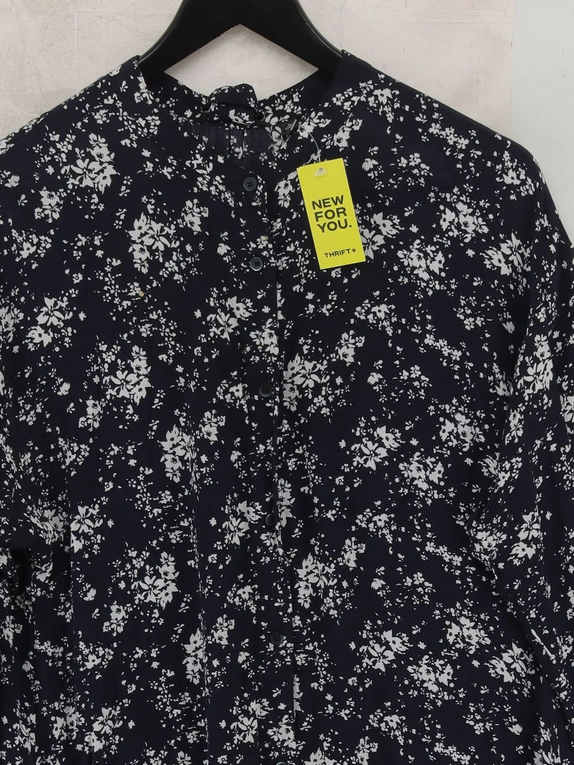 Uniqlo Shirt Midi Dress S in Blue - Image 3