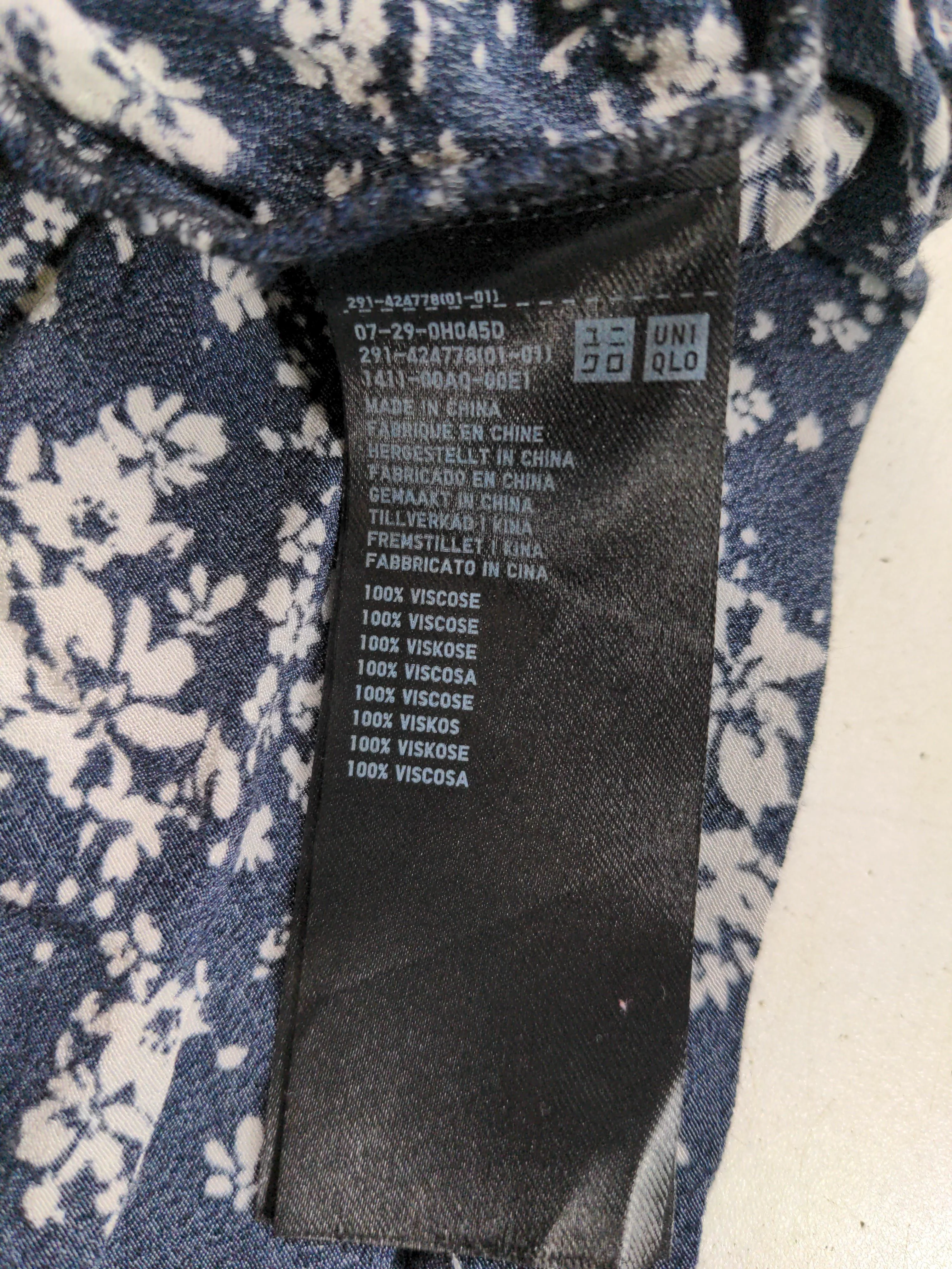 Uniqlo Shirt Midi Dress S in Blue - Image 6