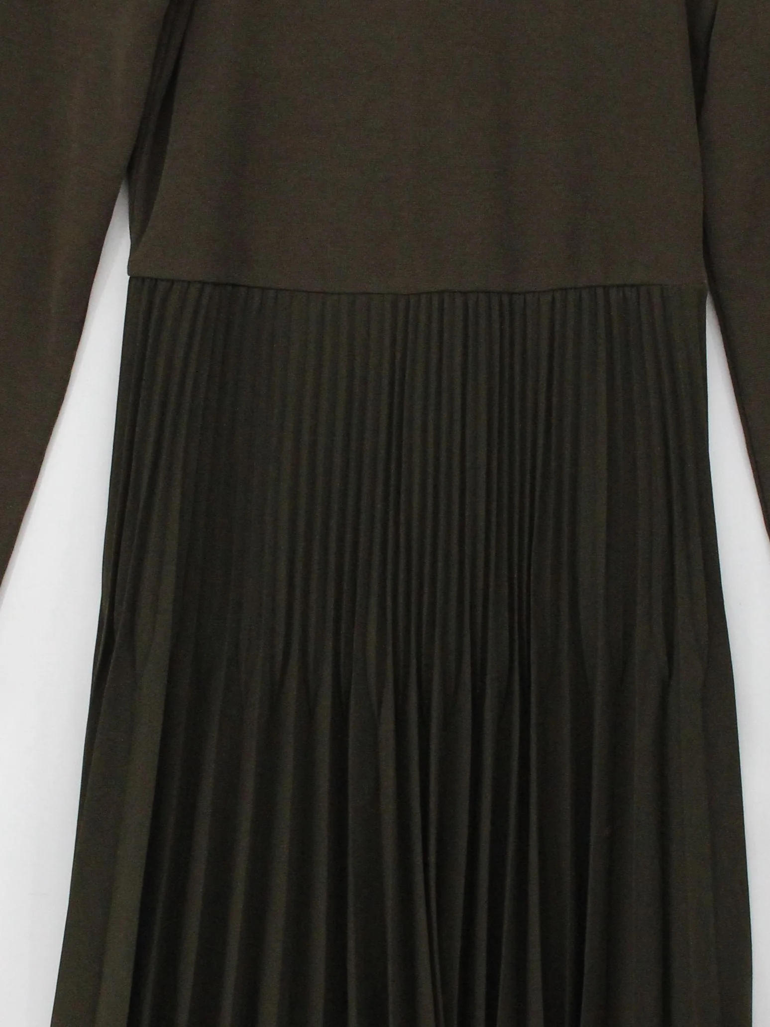 Uniqlo Shirt Midi Dress S in Green - Image 3