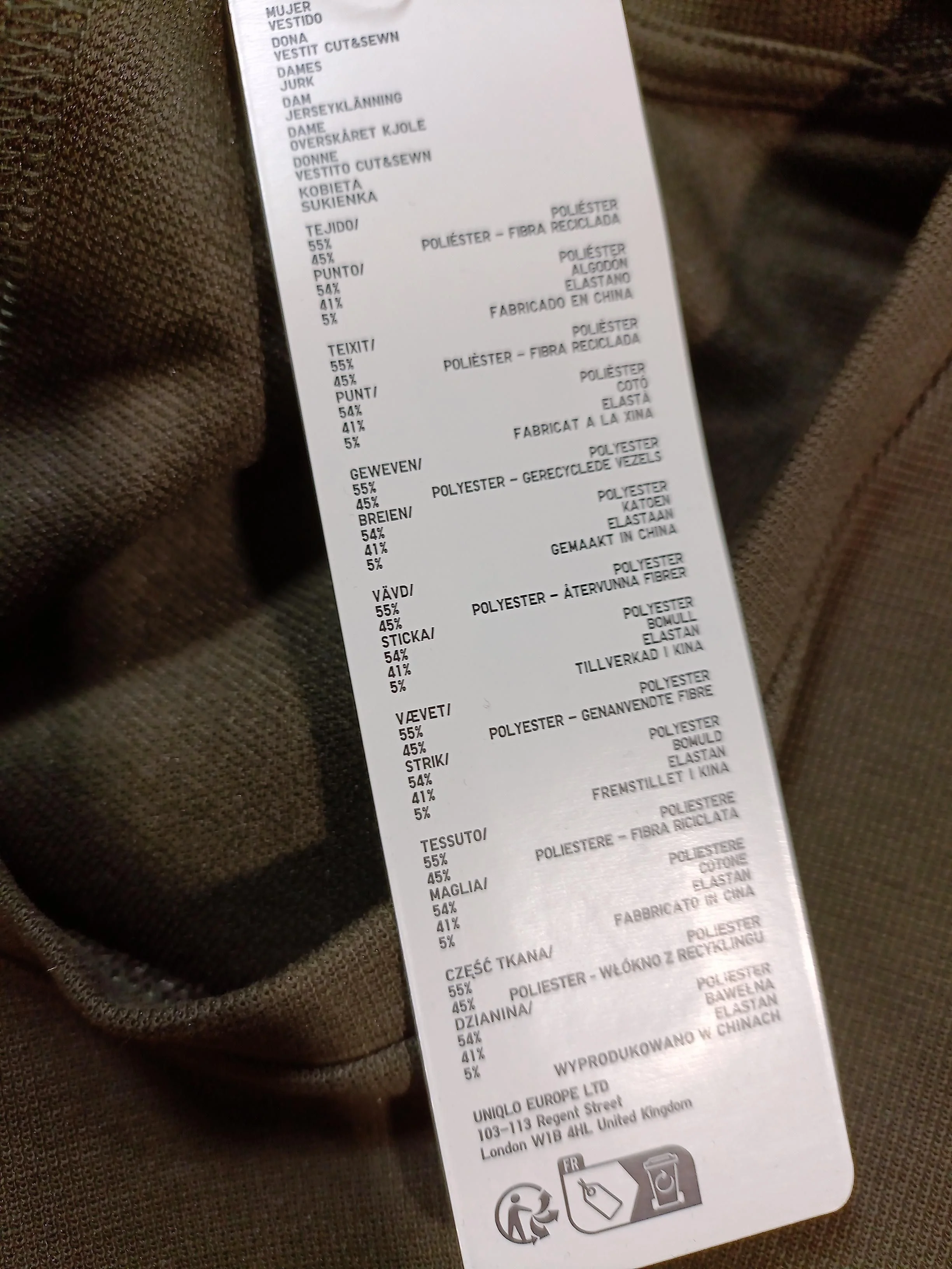Uniqlo Shirt Midi Dress S in Green - Image 6