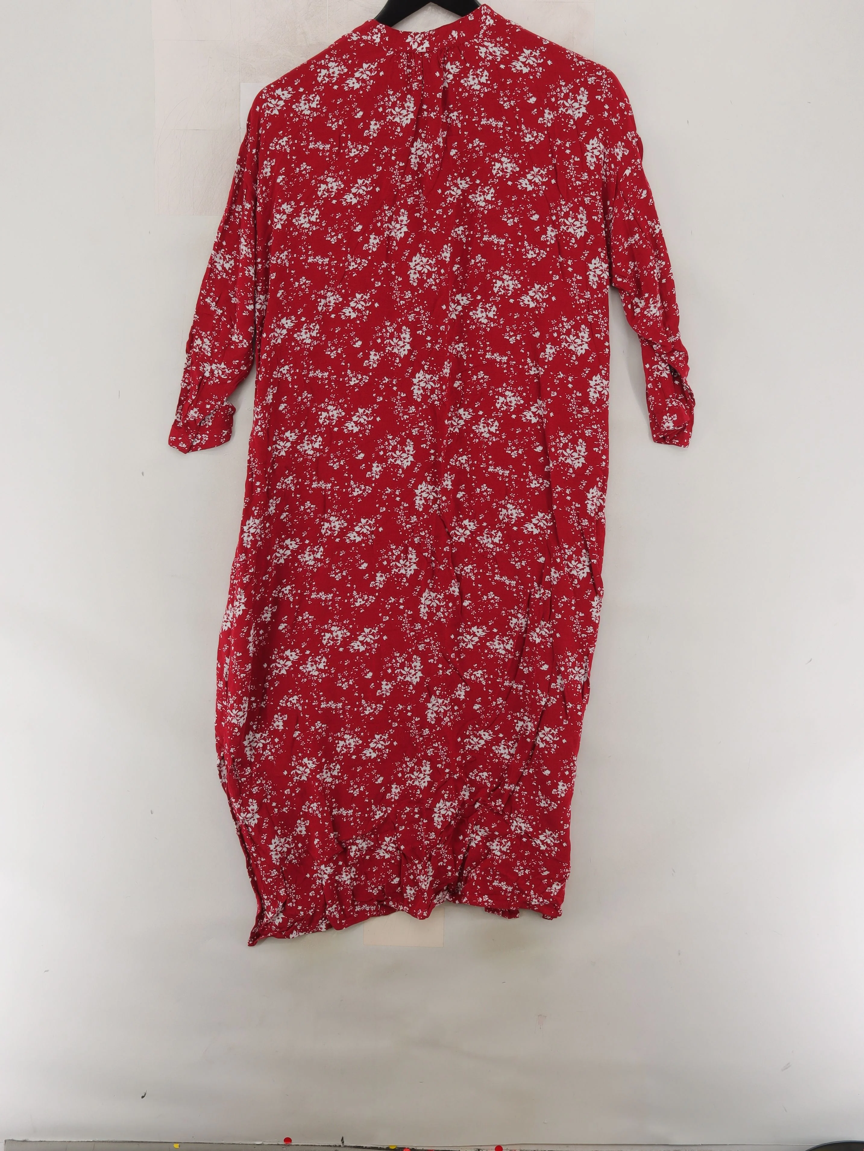 Uniqlo Shirt Midi Dress S in Red - Image 2