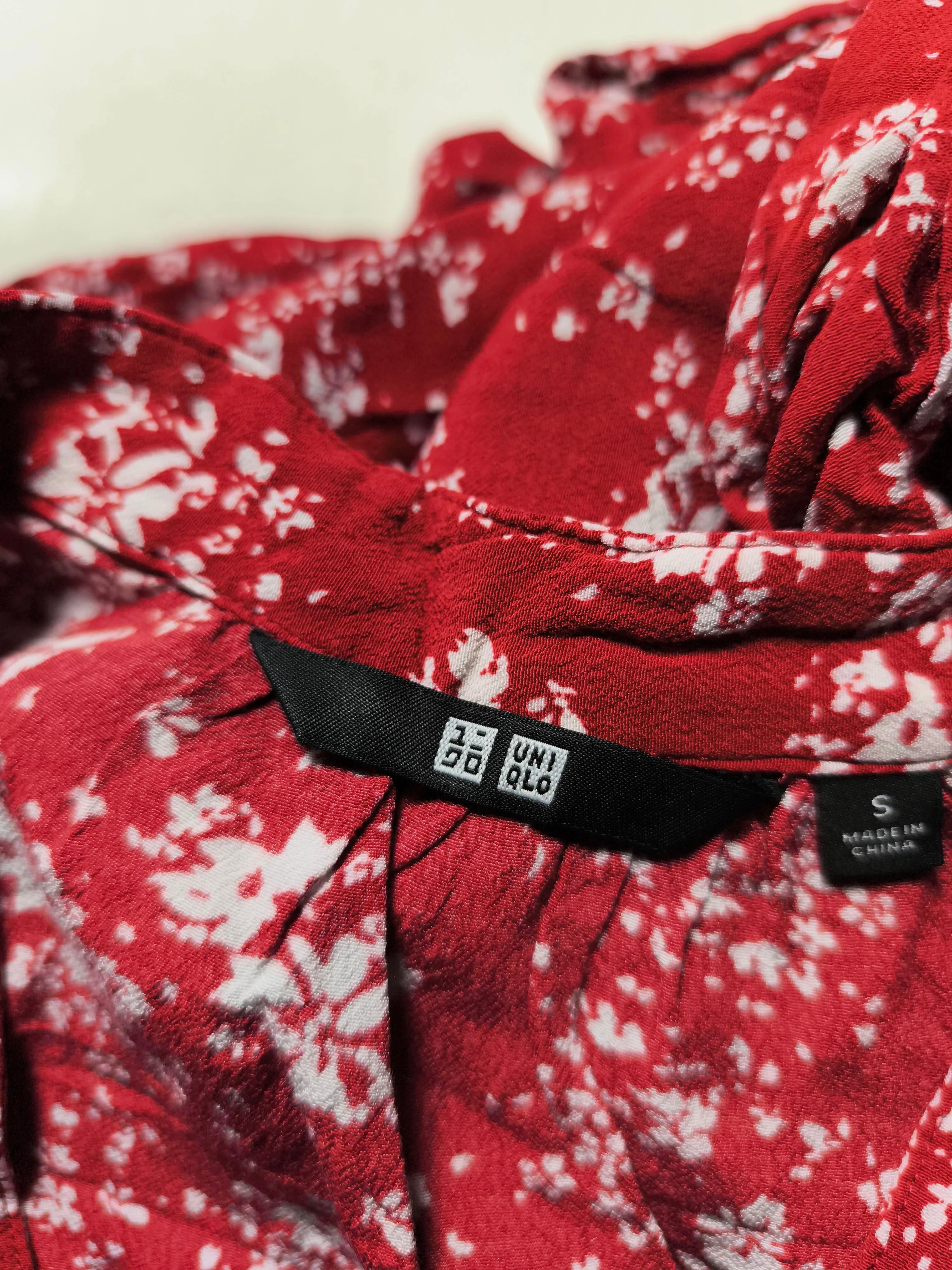 Uniqlo Shirt Midi Dress S in Red - Image 5