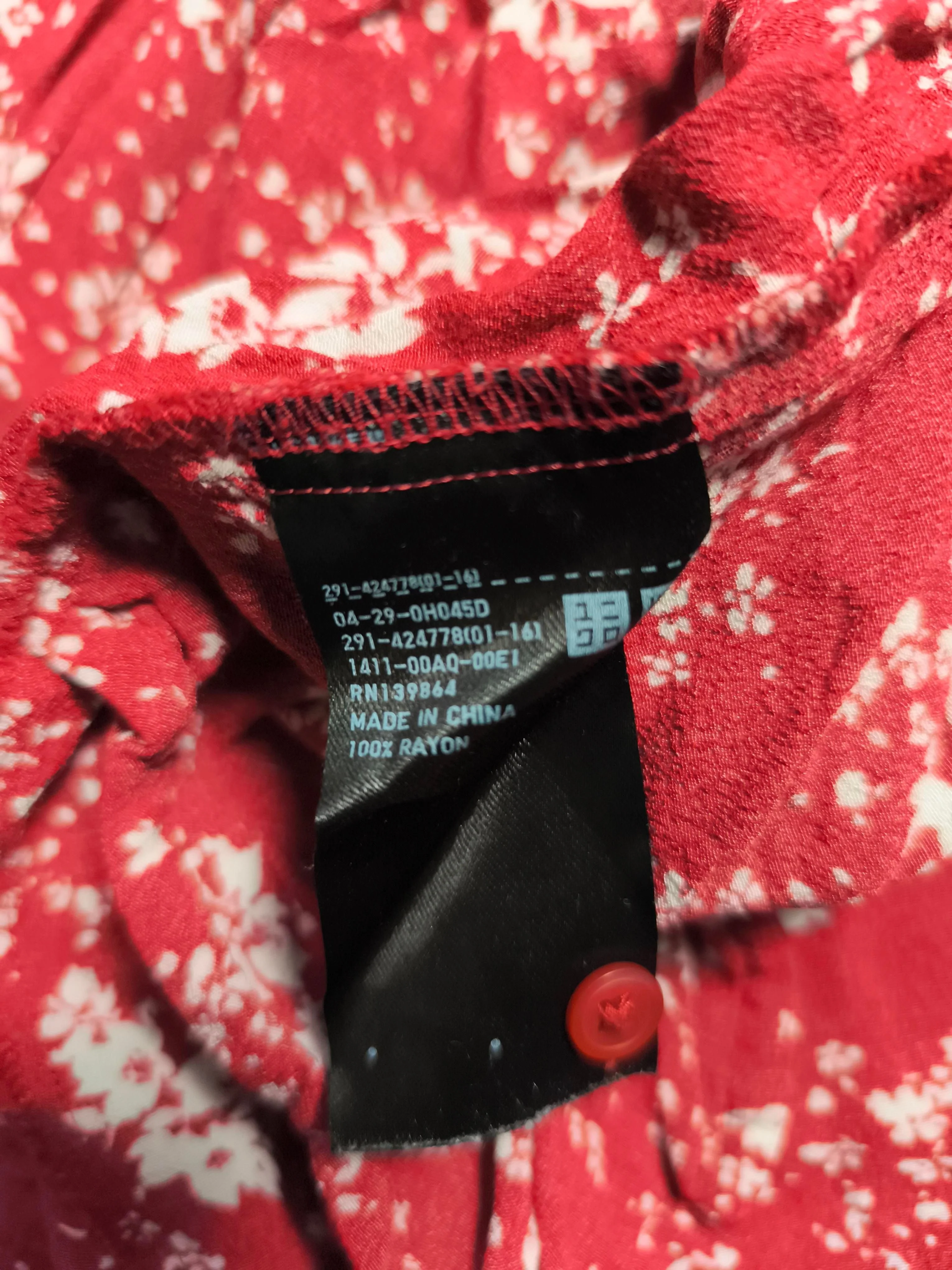 Uniqlo Shirt Midi Dress S in Red - Image 6