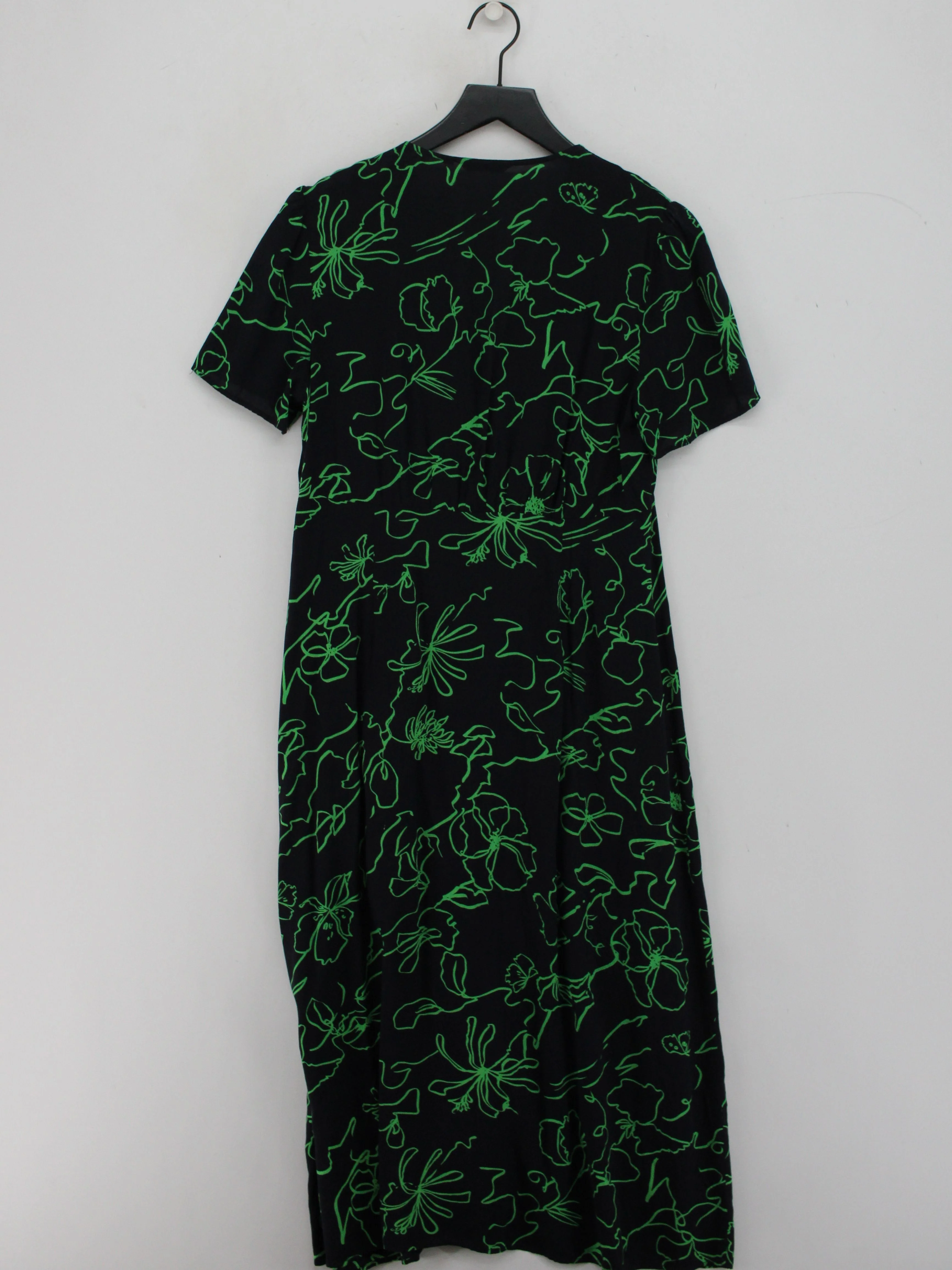 Uniqlo Shirt Midi Dress UK10 in Black - Image 2