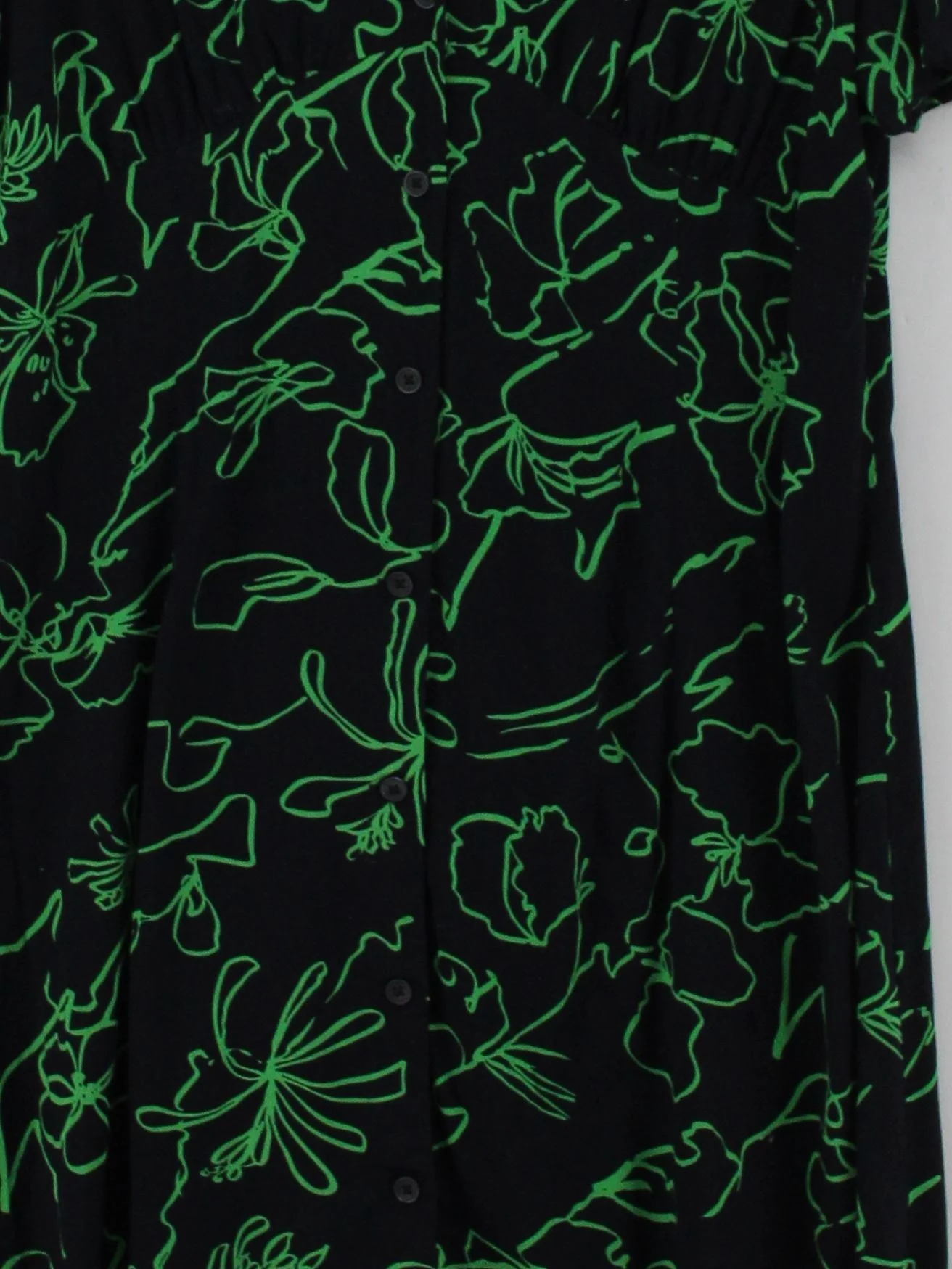 Uniqlo Shirt Midi Dress UK10 in Black - Image 3