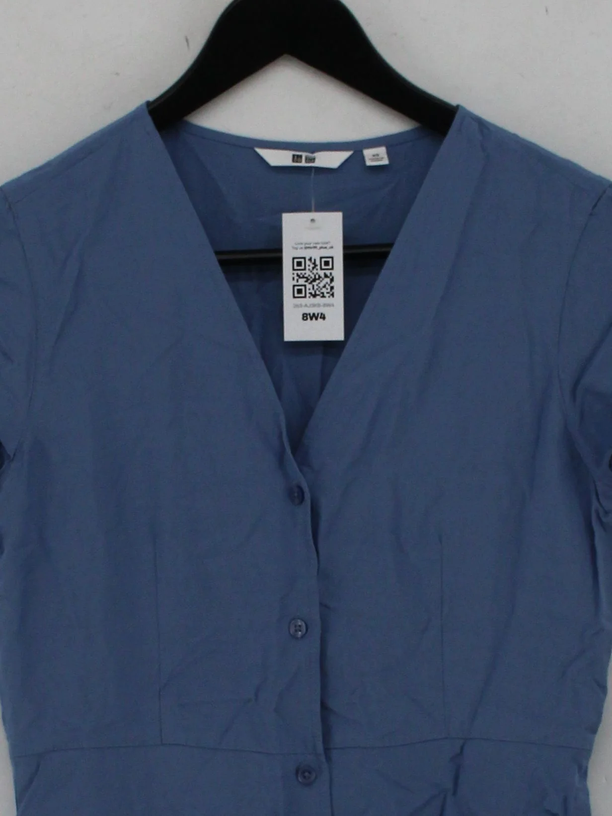 Uniqlo Shirt Mini Dress XS in Blue - Image 3